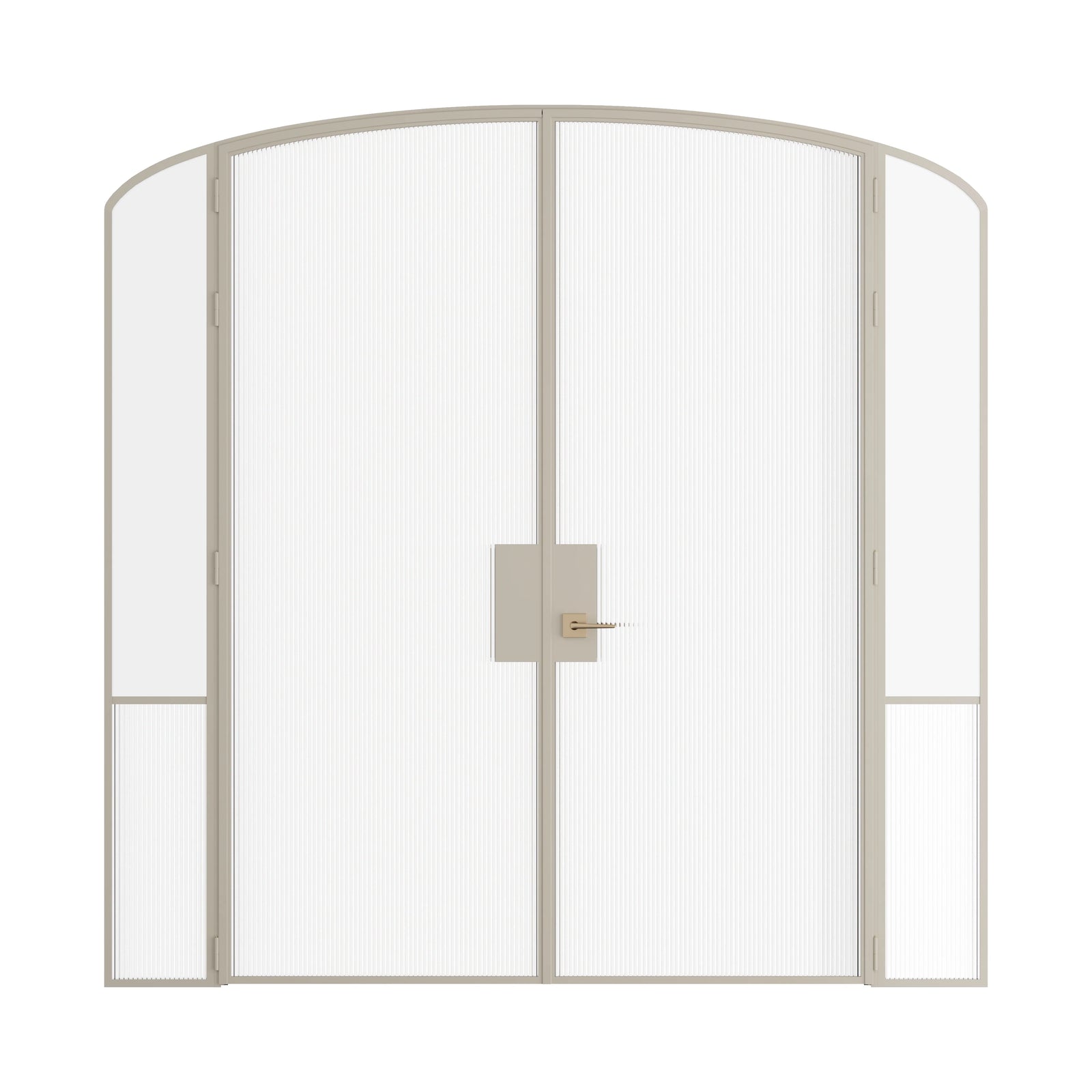 Pinkys Air Grand interior steel door, double, mini arch, with side windows, closed