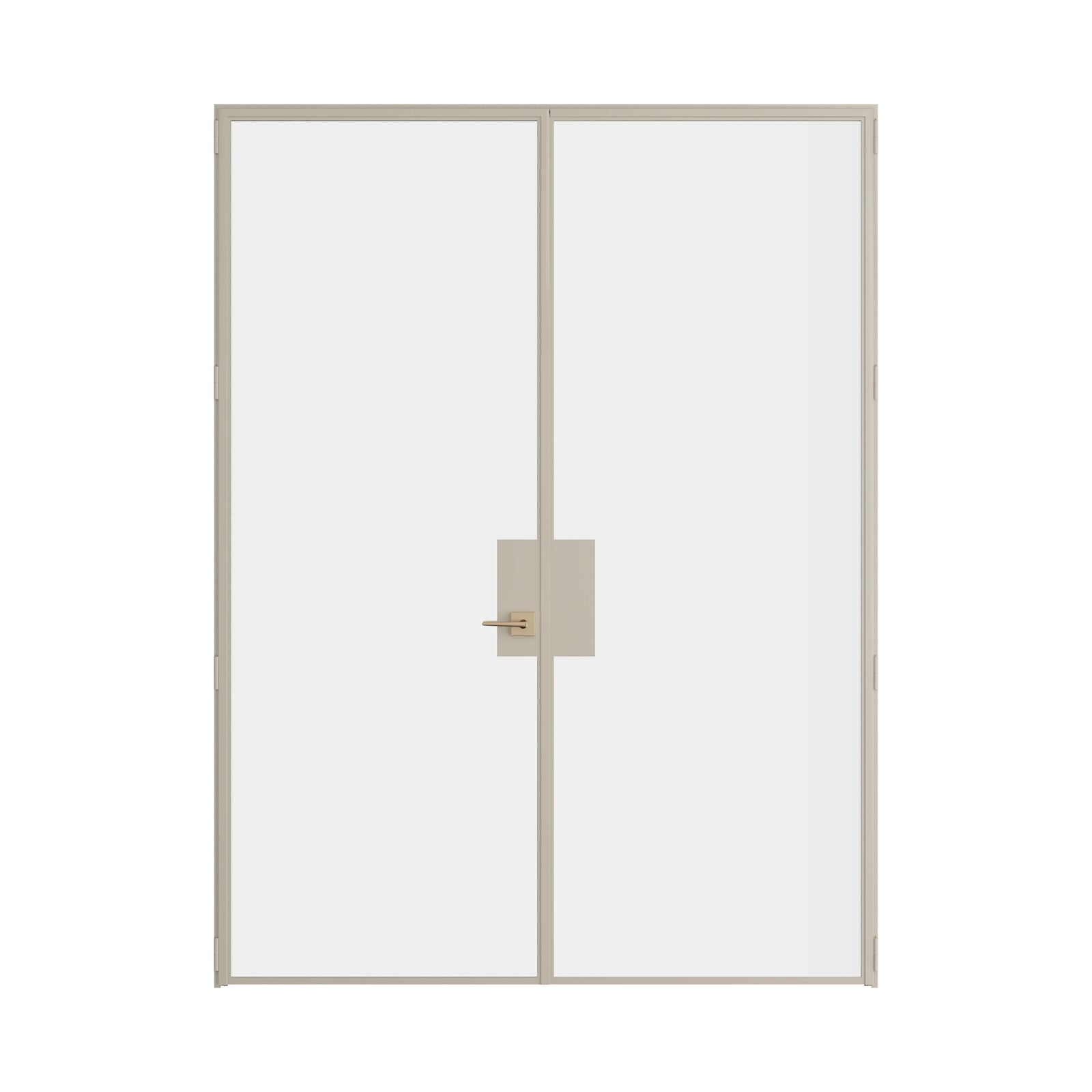 Pinkys Air Lite interior steel door, double, flat, closed