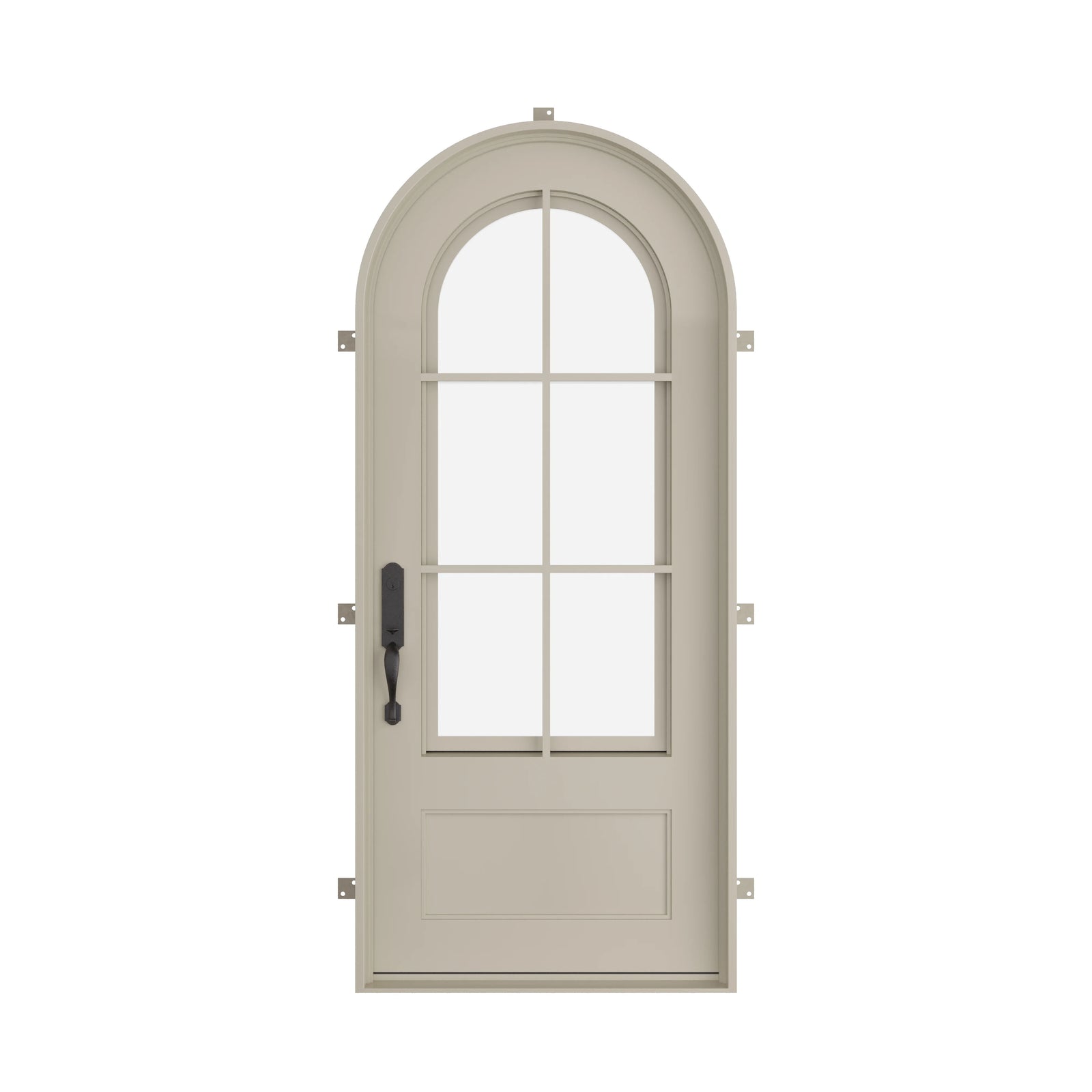 Pinkys Bristol steel door, single, full arch, closed