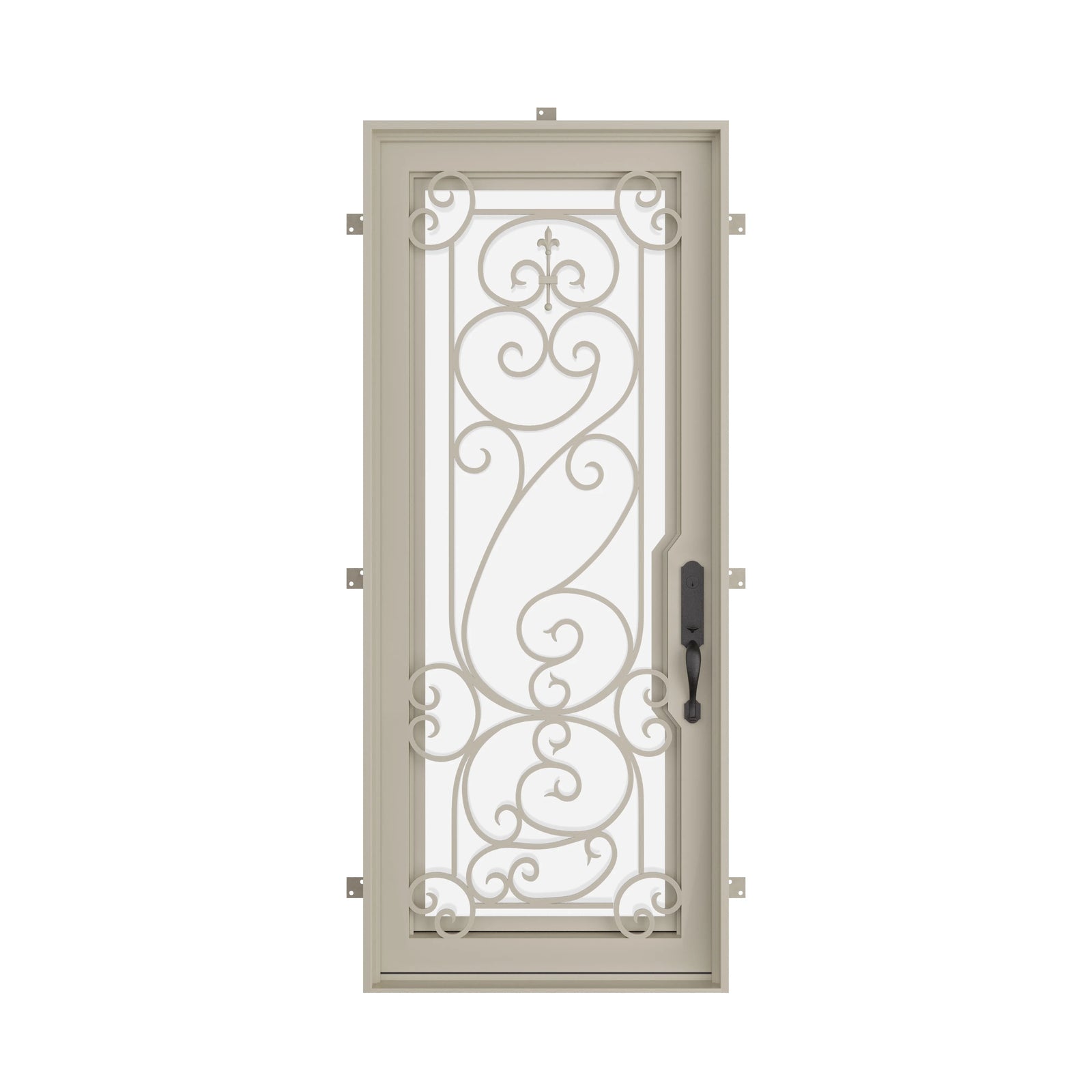 Pinkys Hills steel door, single, flat, closed