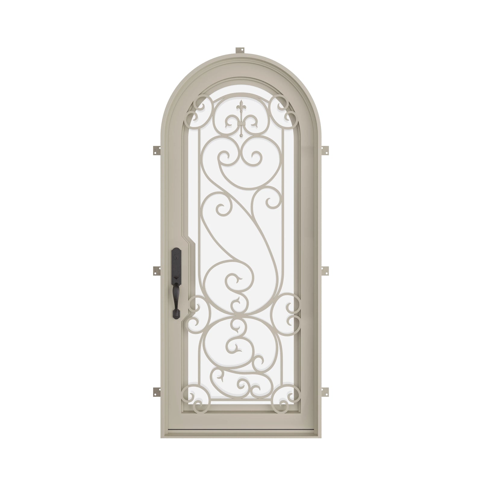 Pinkys Hills steel door, single, arch, closed