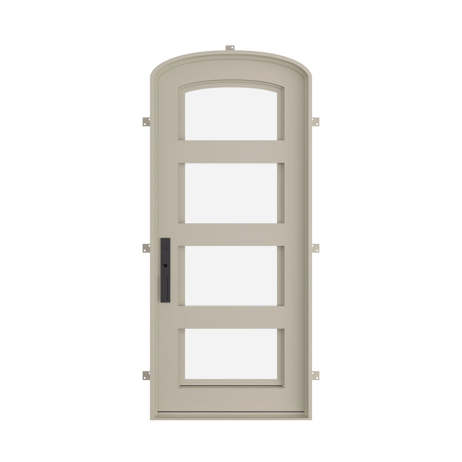 Pinkys Knox steel door, single, arch, closed