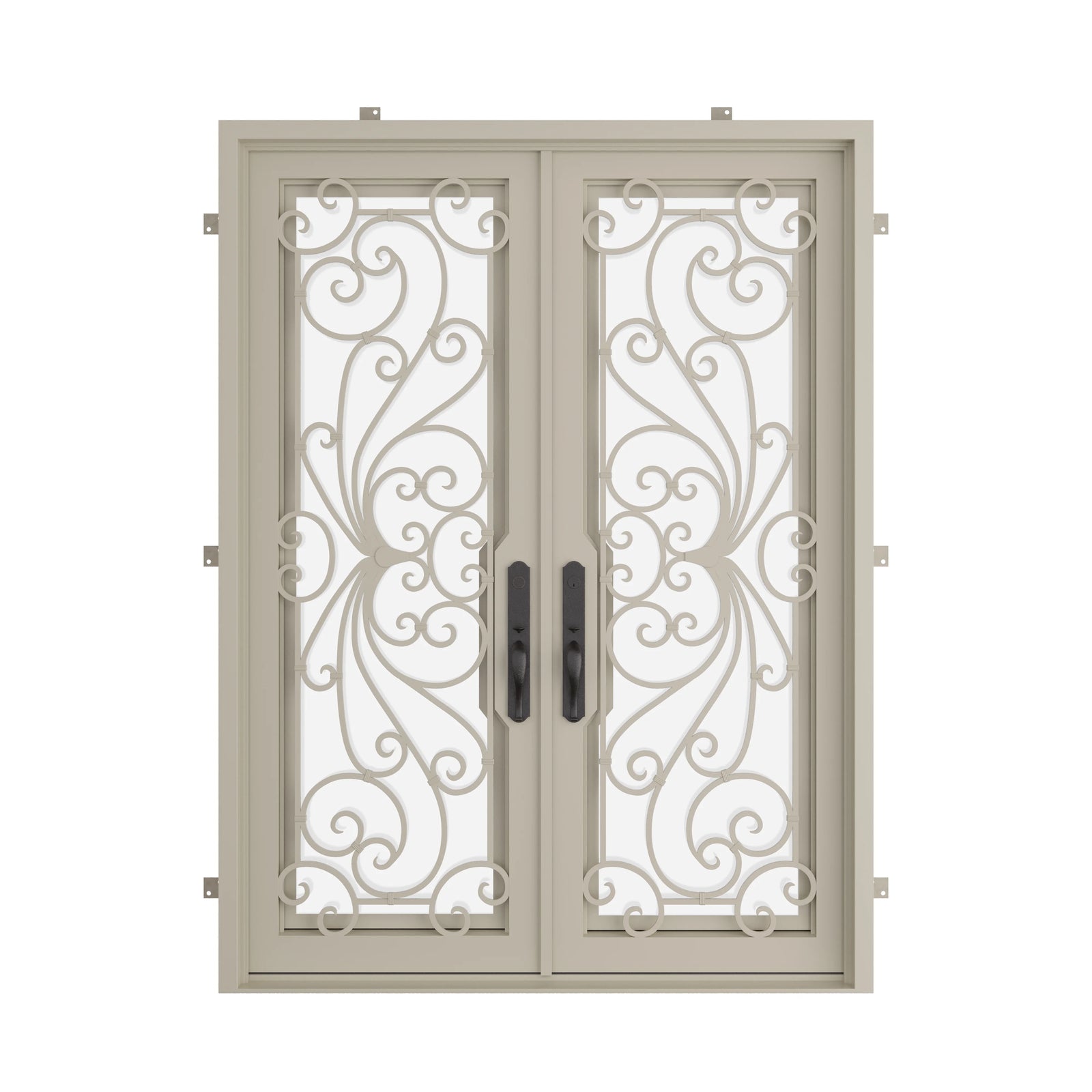 Pinkys Miracle steel door, double, flat, closed