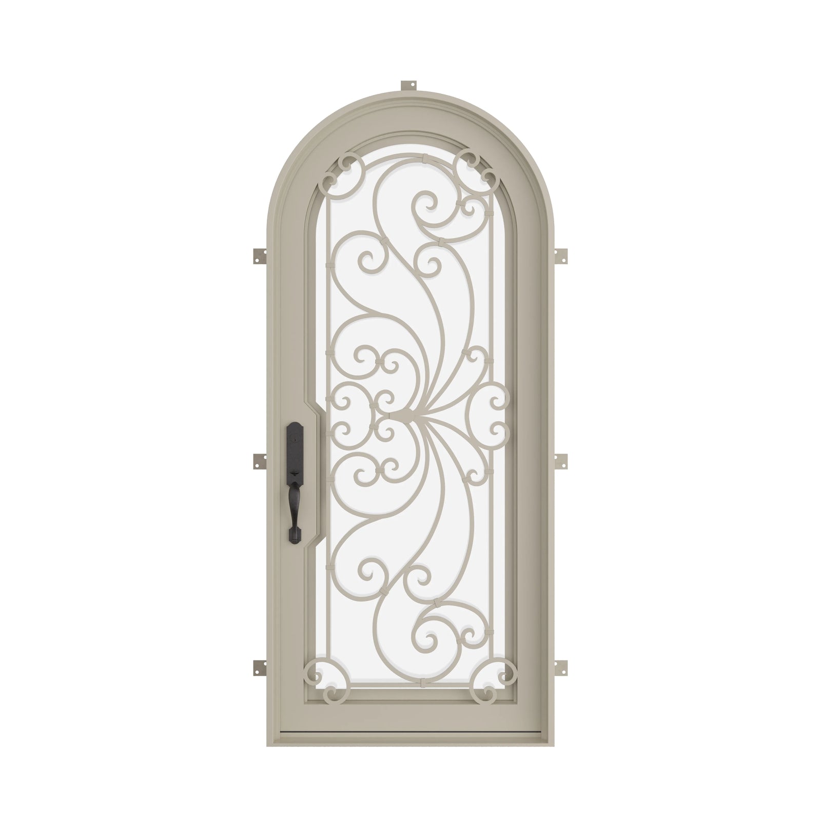 Pinkys Miracle steel door, single, full arch, closed