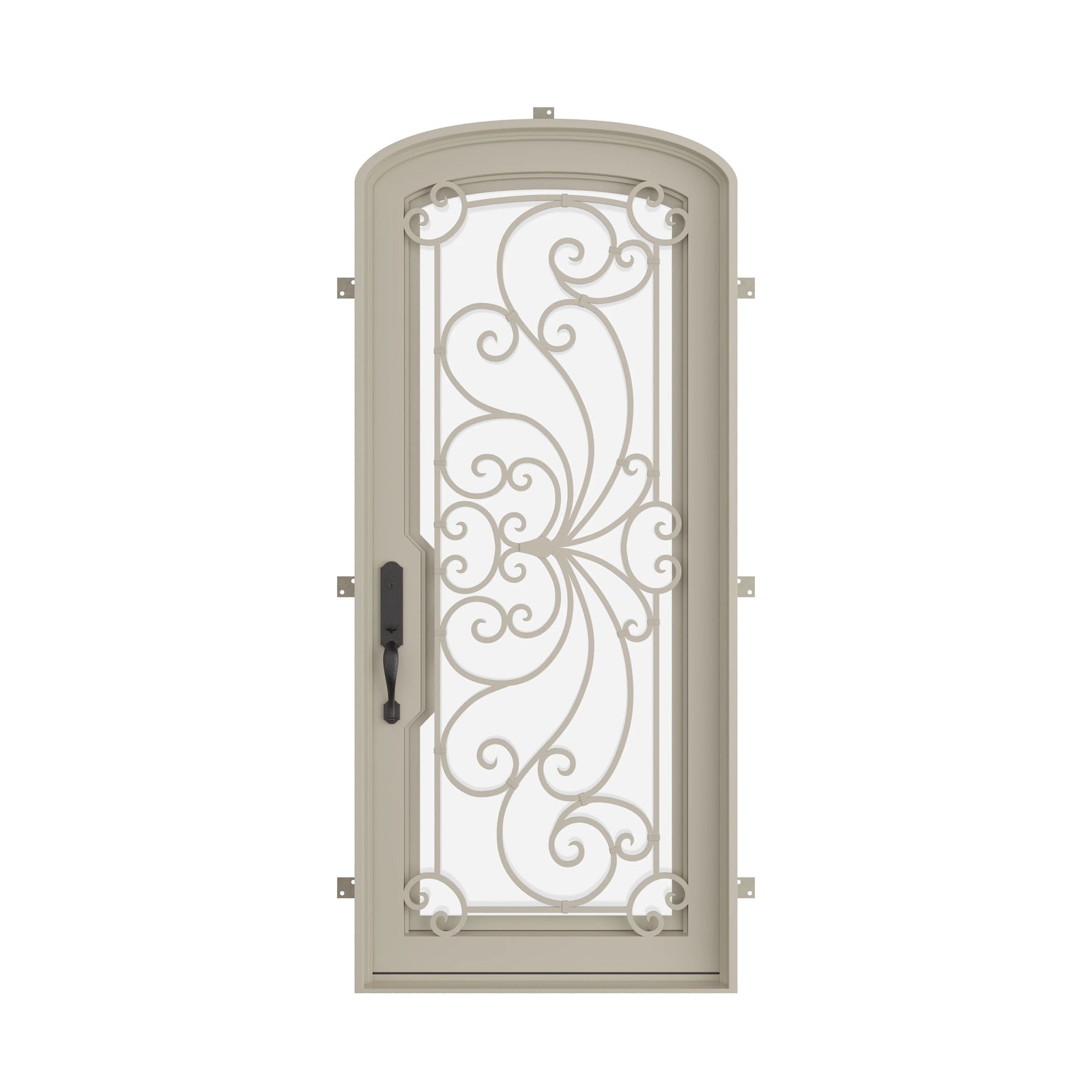 Pinkys Miracle steel door, single, arch, closed