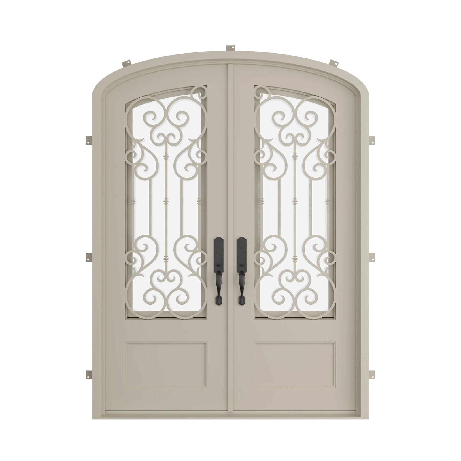 Pinkys New York steel door, double, mini arch, closed