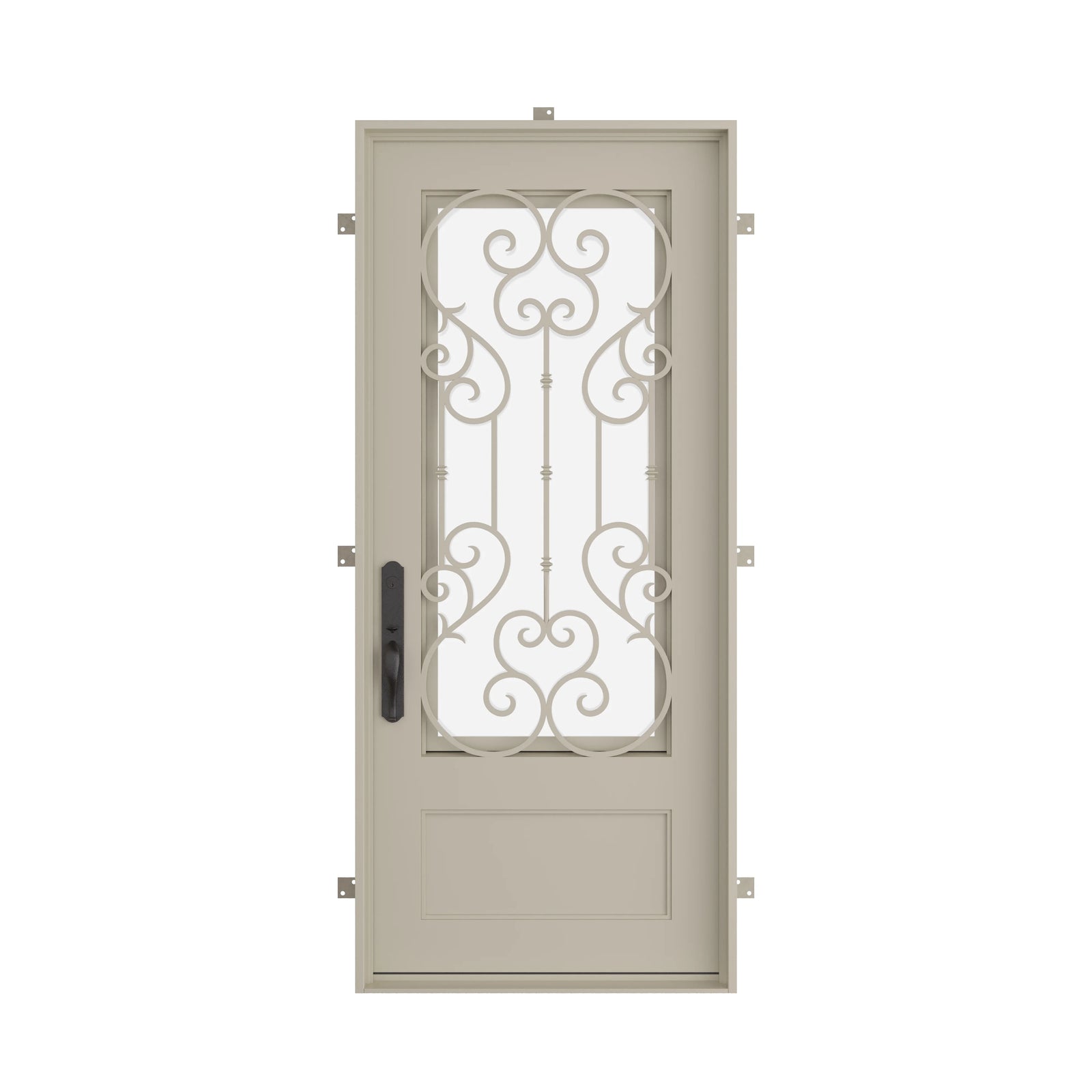 Pinkys New York steel door, single, flat, closed