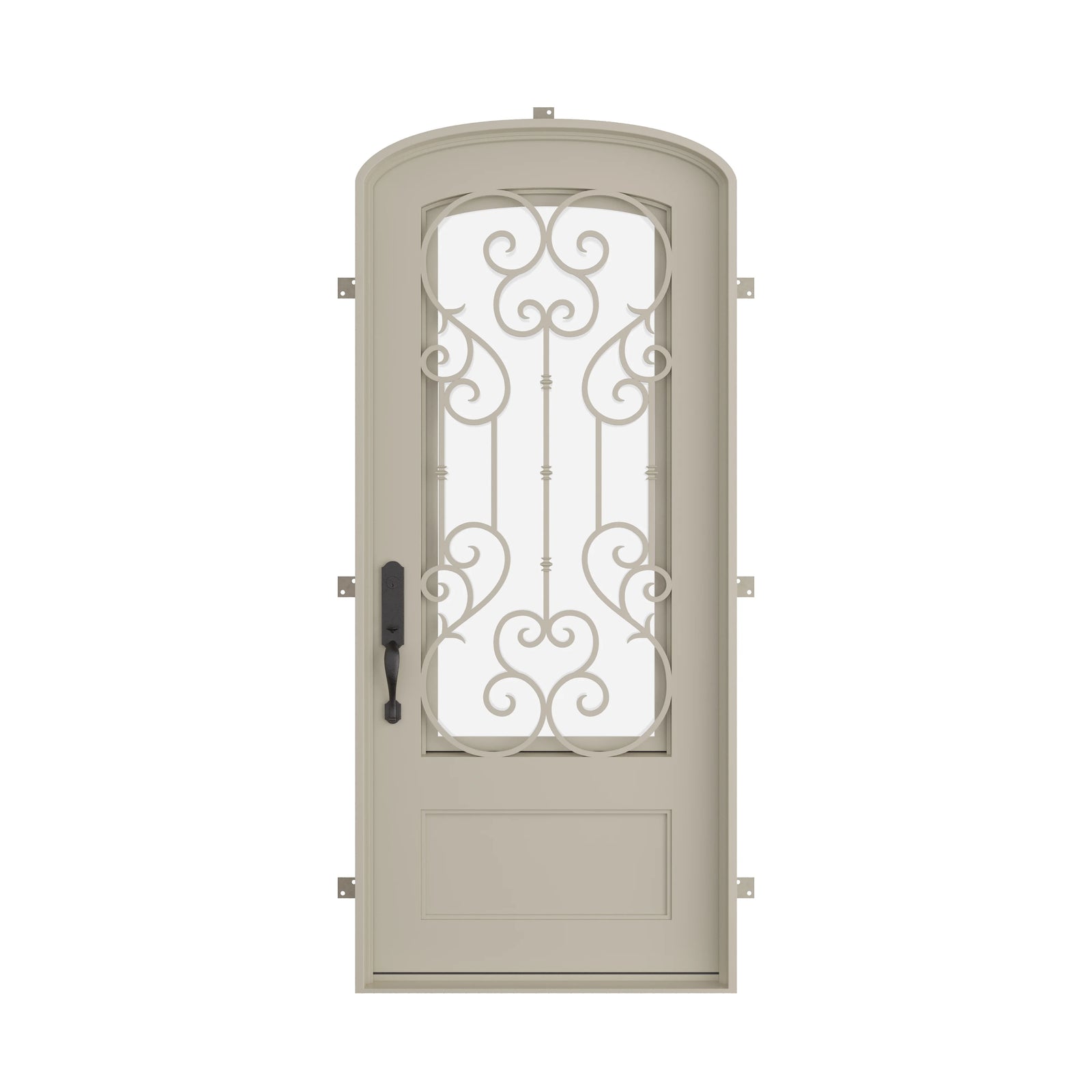 Pinkys New York steel door, single, arch, closed