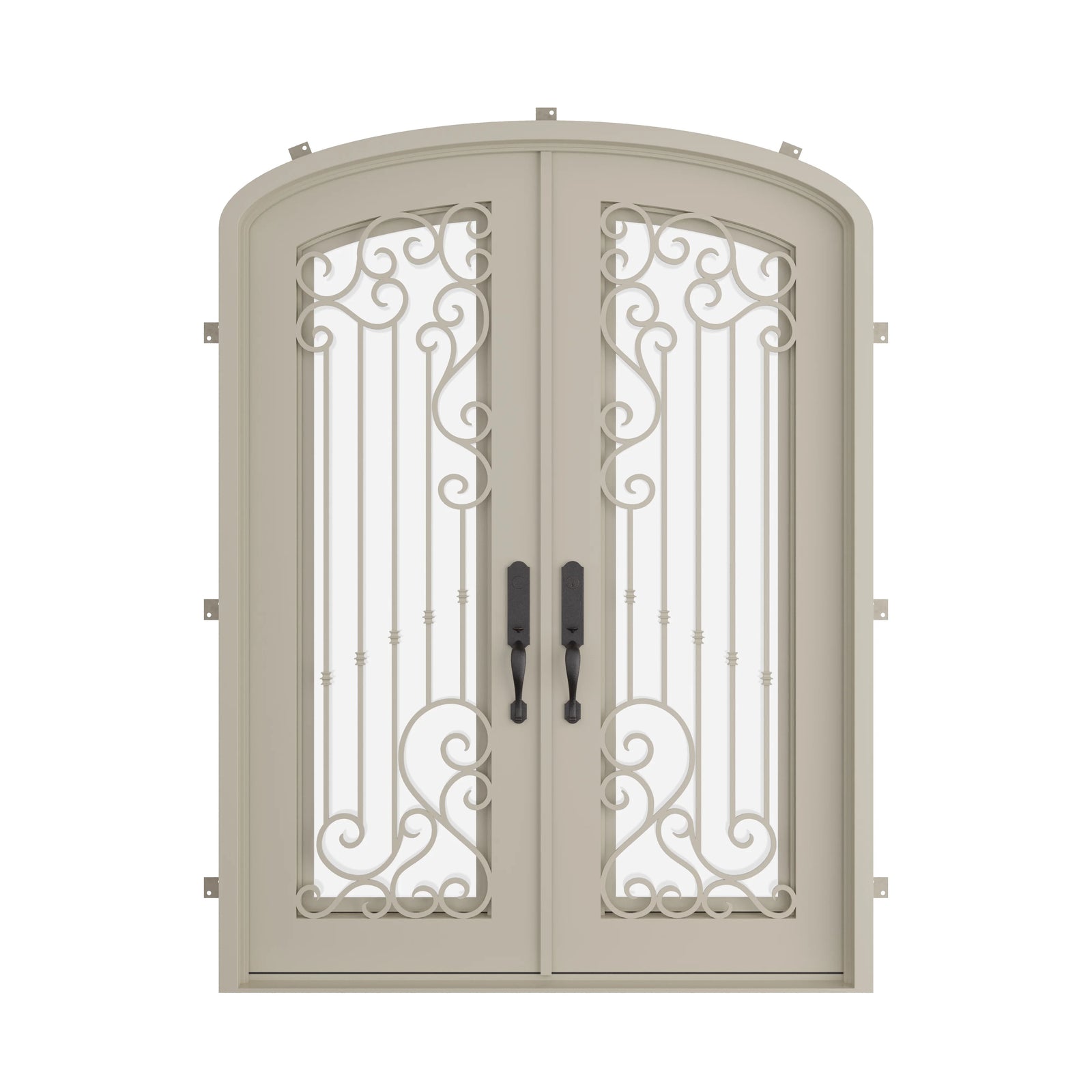 Pinkys Paris steel door, double, mini arch, closed