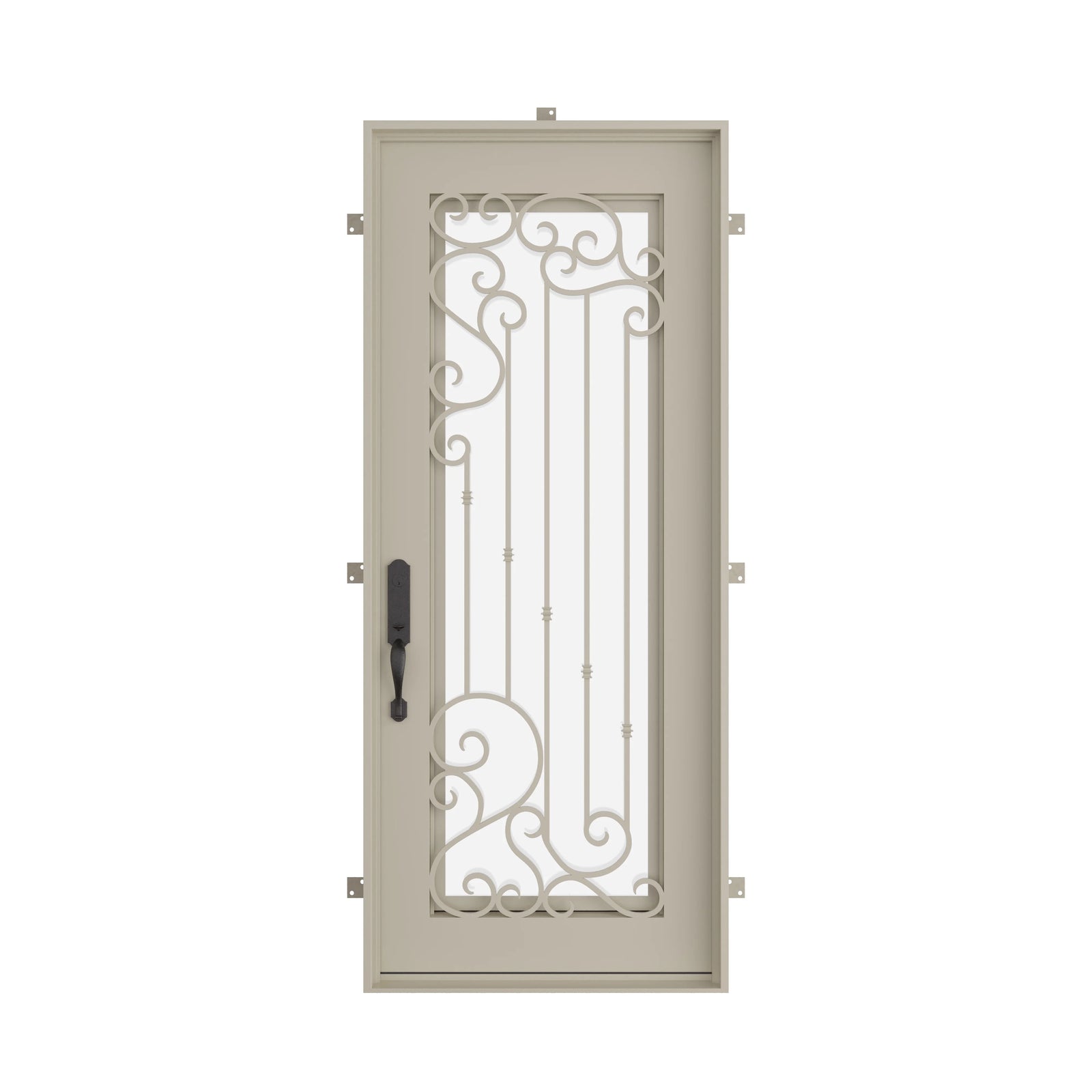 Pinkys Paris steel door, single, flat, closed