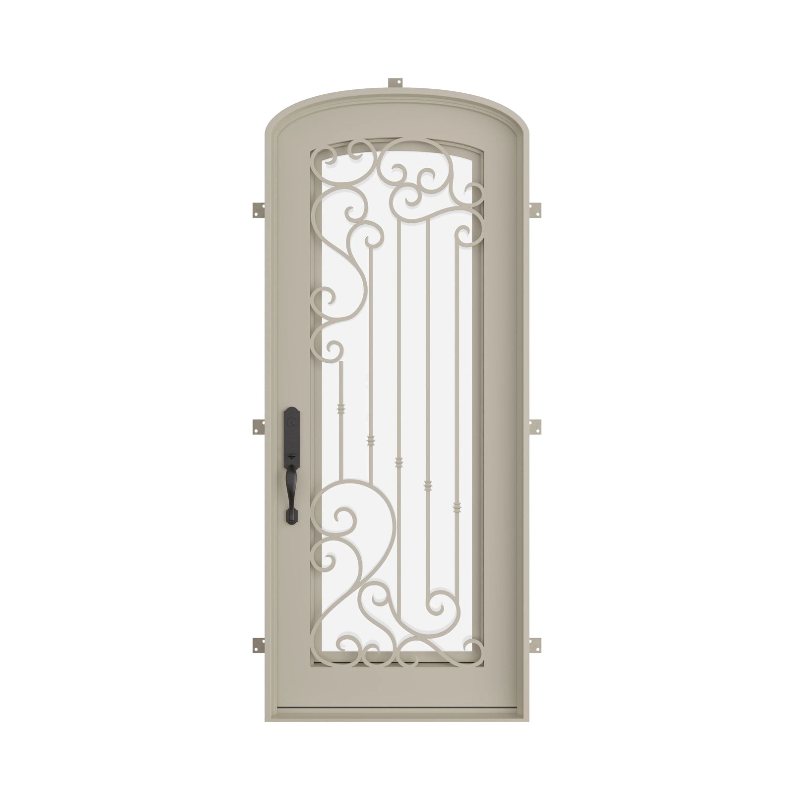 Pinkys Paris steel door, single, mini arch, closed