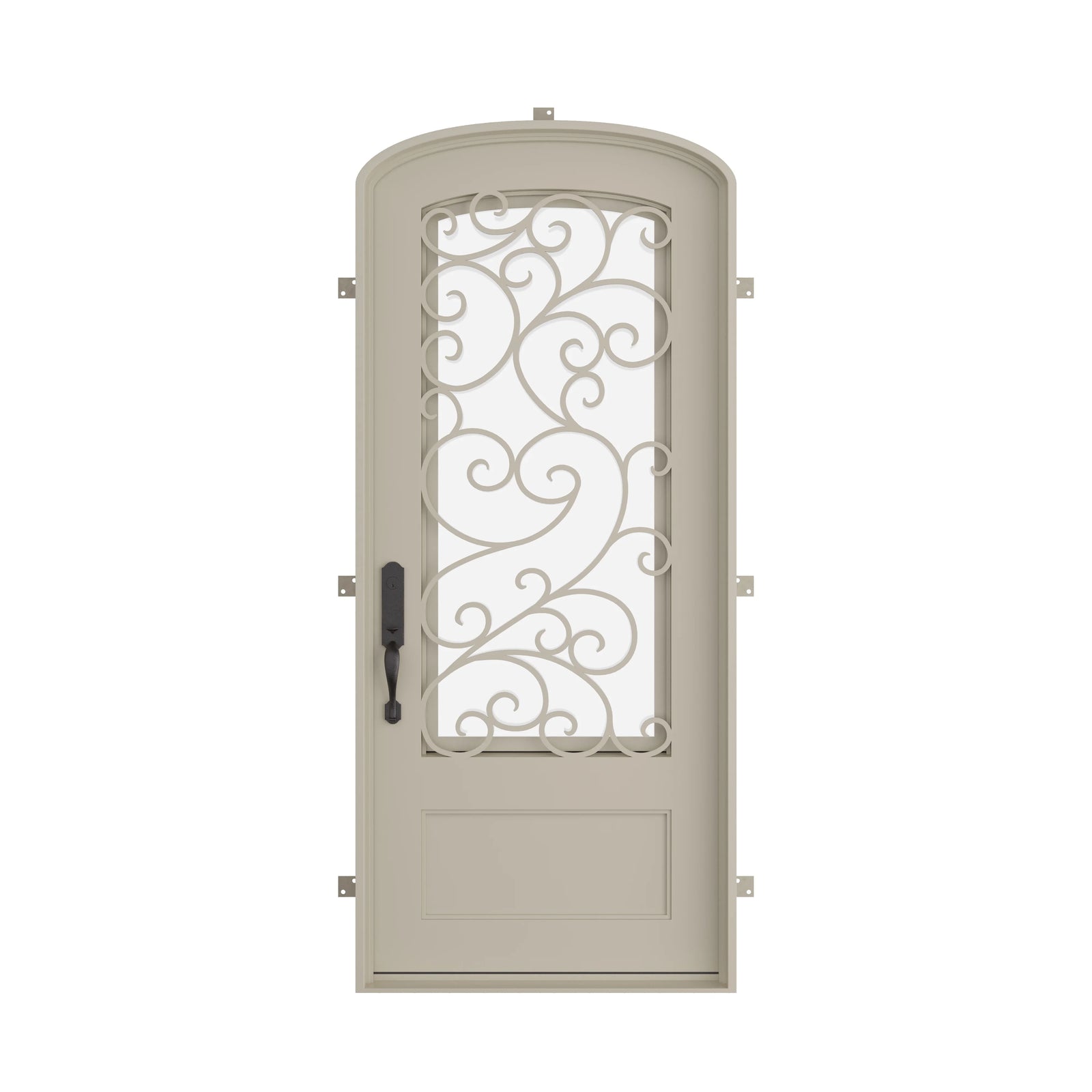 Pinkys Story steel door, single, mini arch, closed