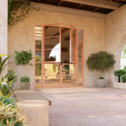 Pinkys Air 4 steel door, double, flat, with side windows