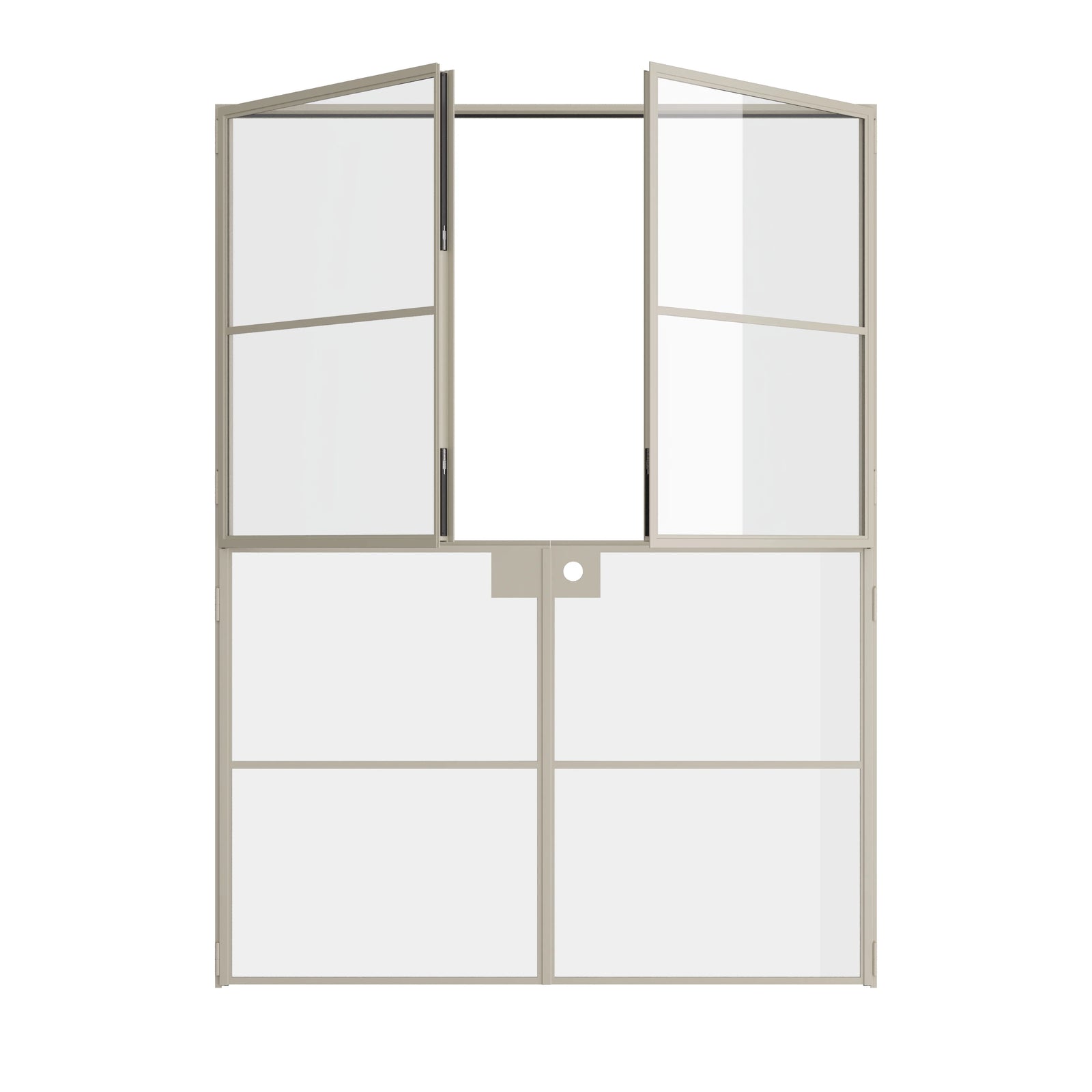 Pinkys Air 4 steel door, double, flat, open