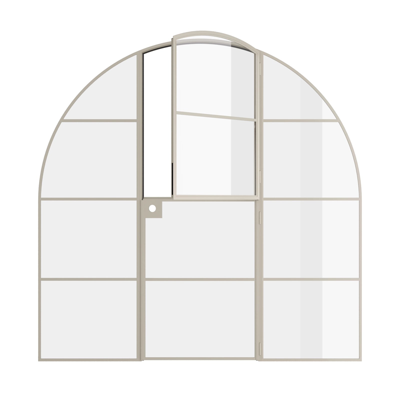 Pinkys Air 4 interior steel door, single, full arch, Dutch, open