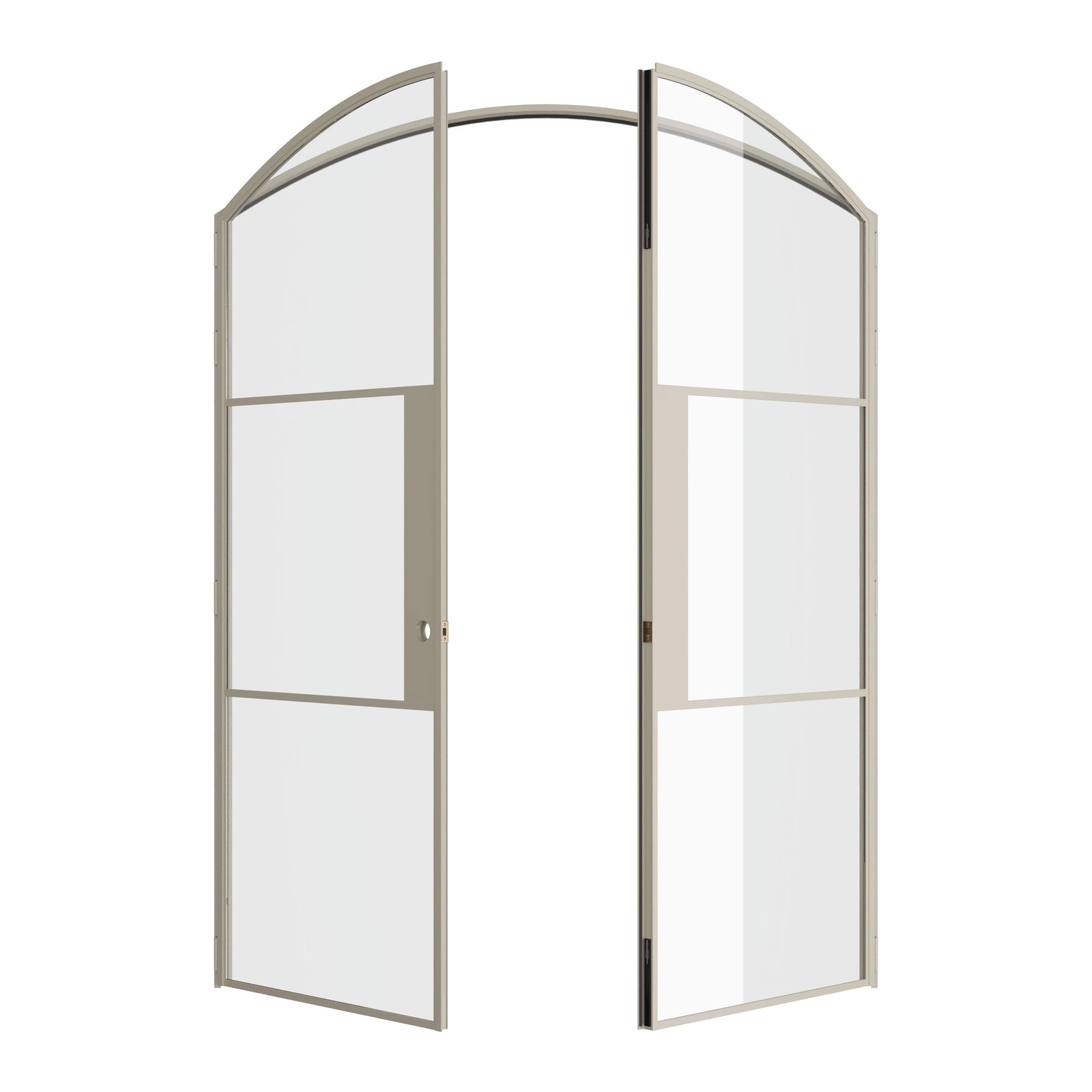 Pinkys Air 4 interior steel door, double, arch, open