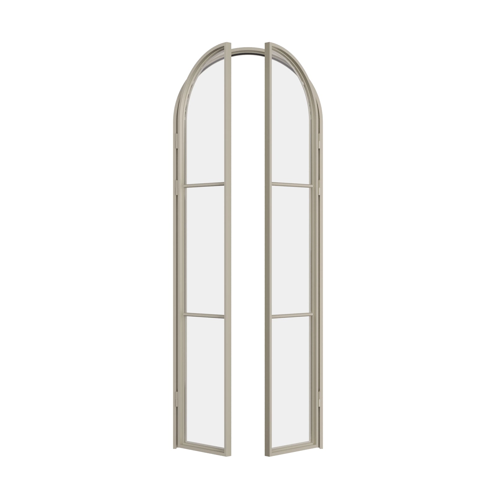 Pinkys Air 4 steel door, double, full arch, open