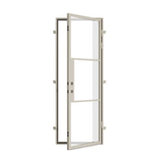 contemporary steel front door khaki finish