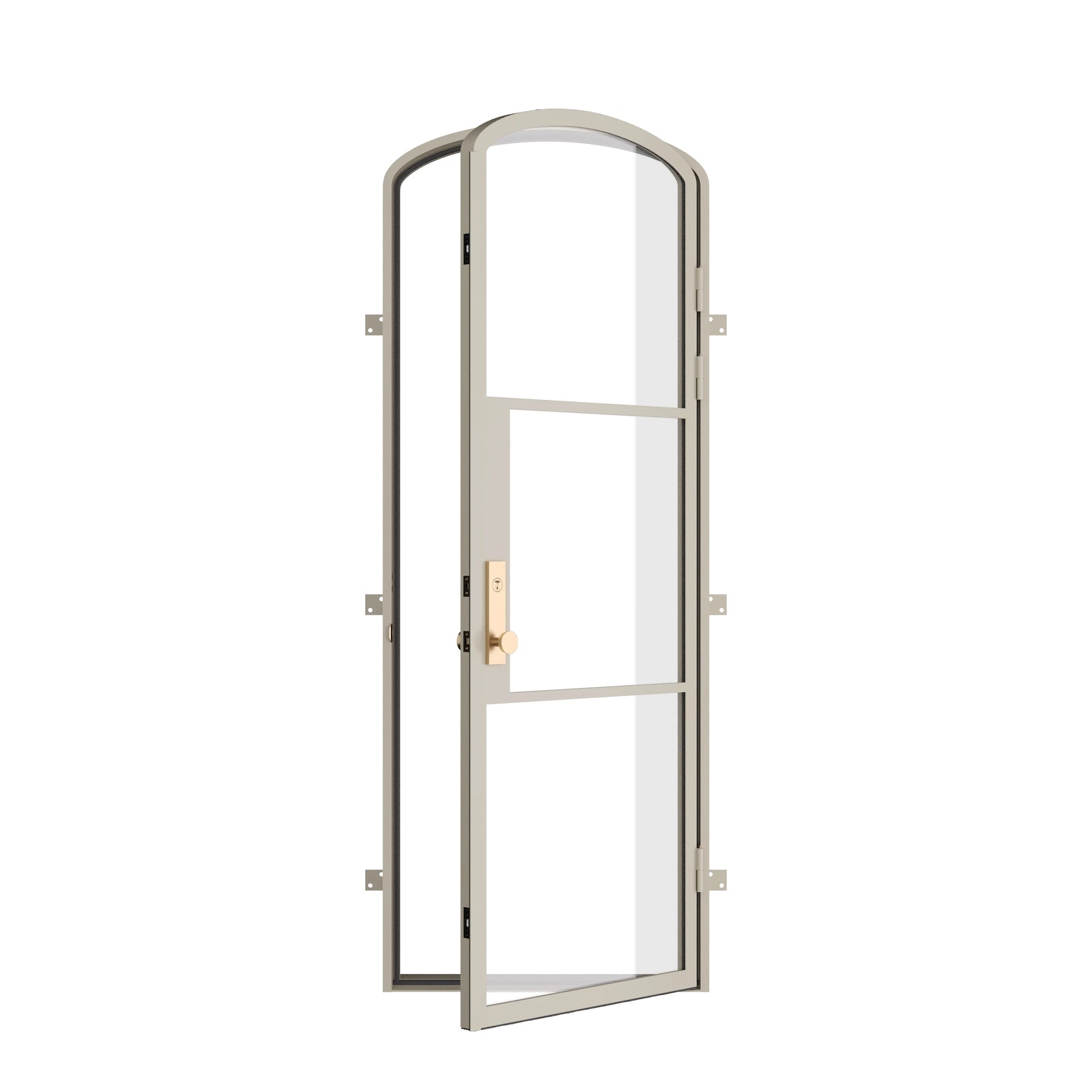 Pinkys Air 4 steel door, single, mini arch, open