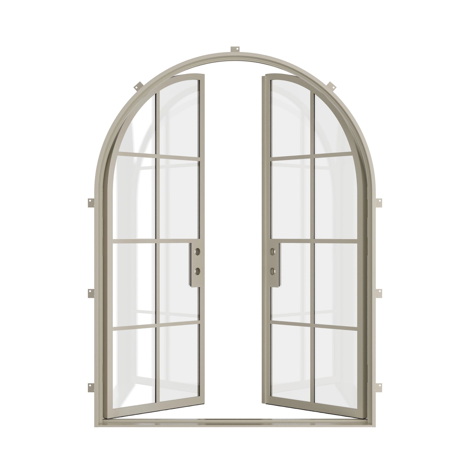 Pinkys Air 5 steel door, double, full arch, open