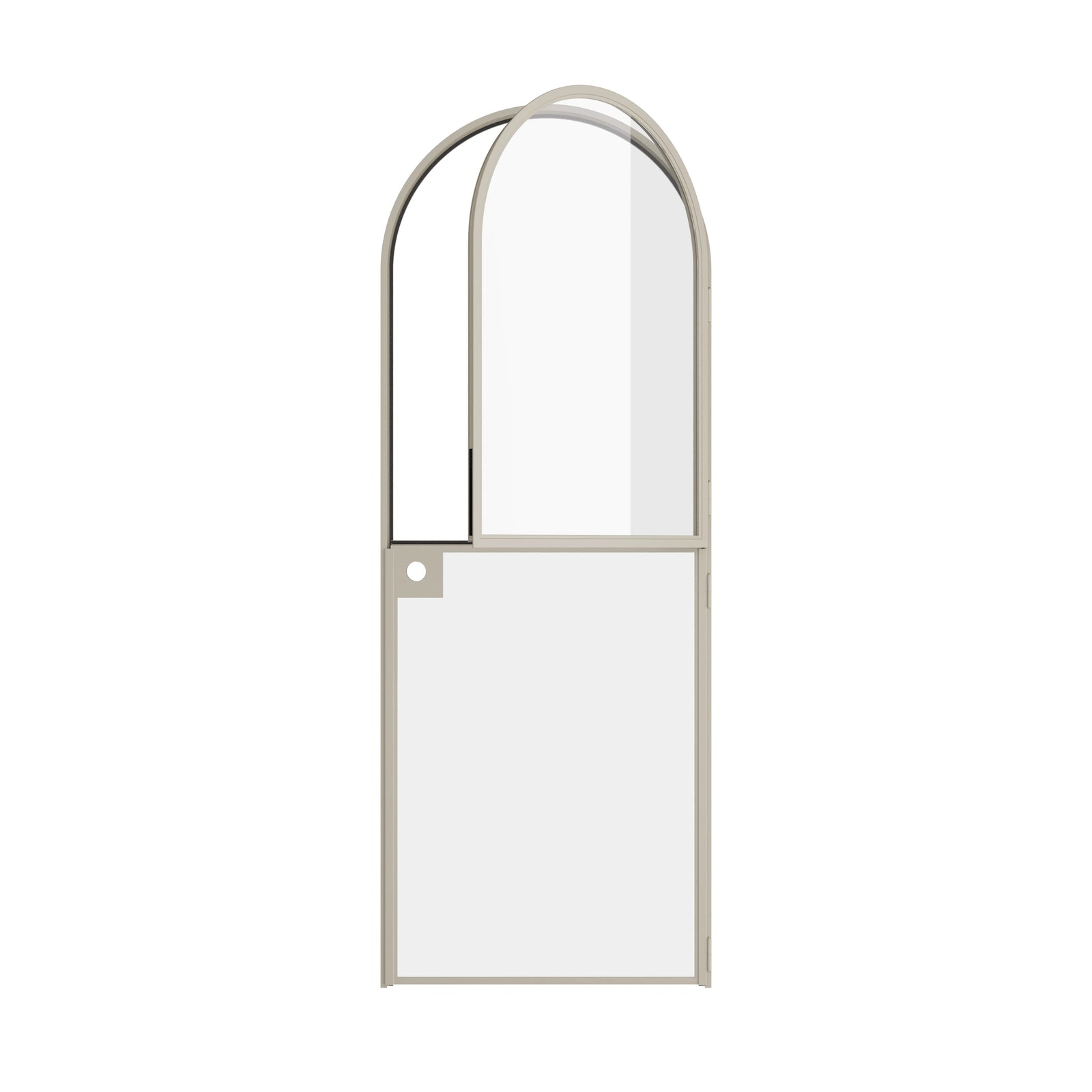 Pinkys Air Lite interior steel door, single, full arch, Dutch, open