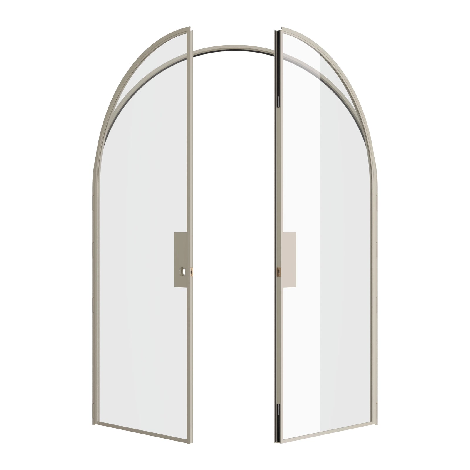 Pinkys Air Lite interior steel door, double, full arch, open