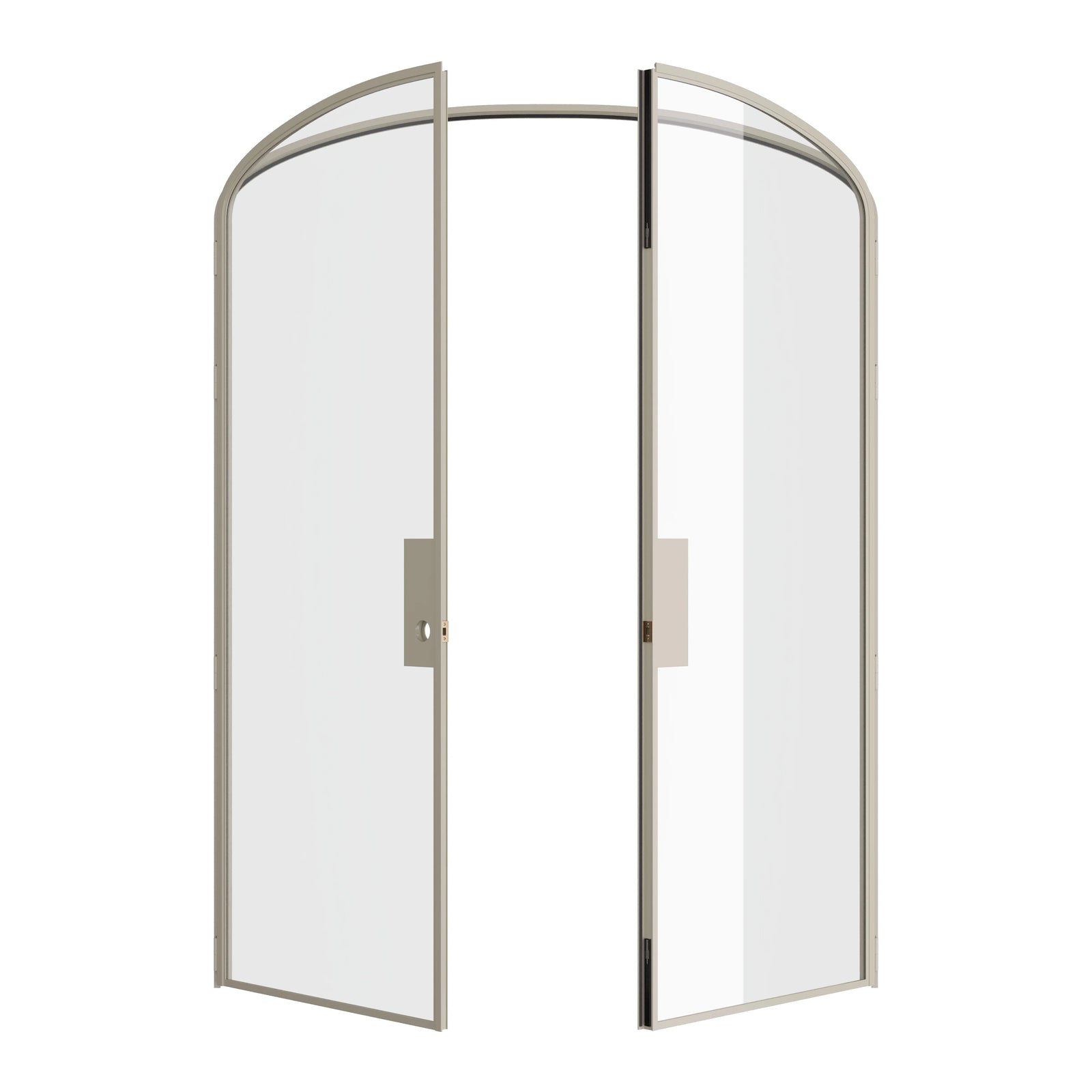 Pinkys Air Lite interior steel door, double, arch, open