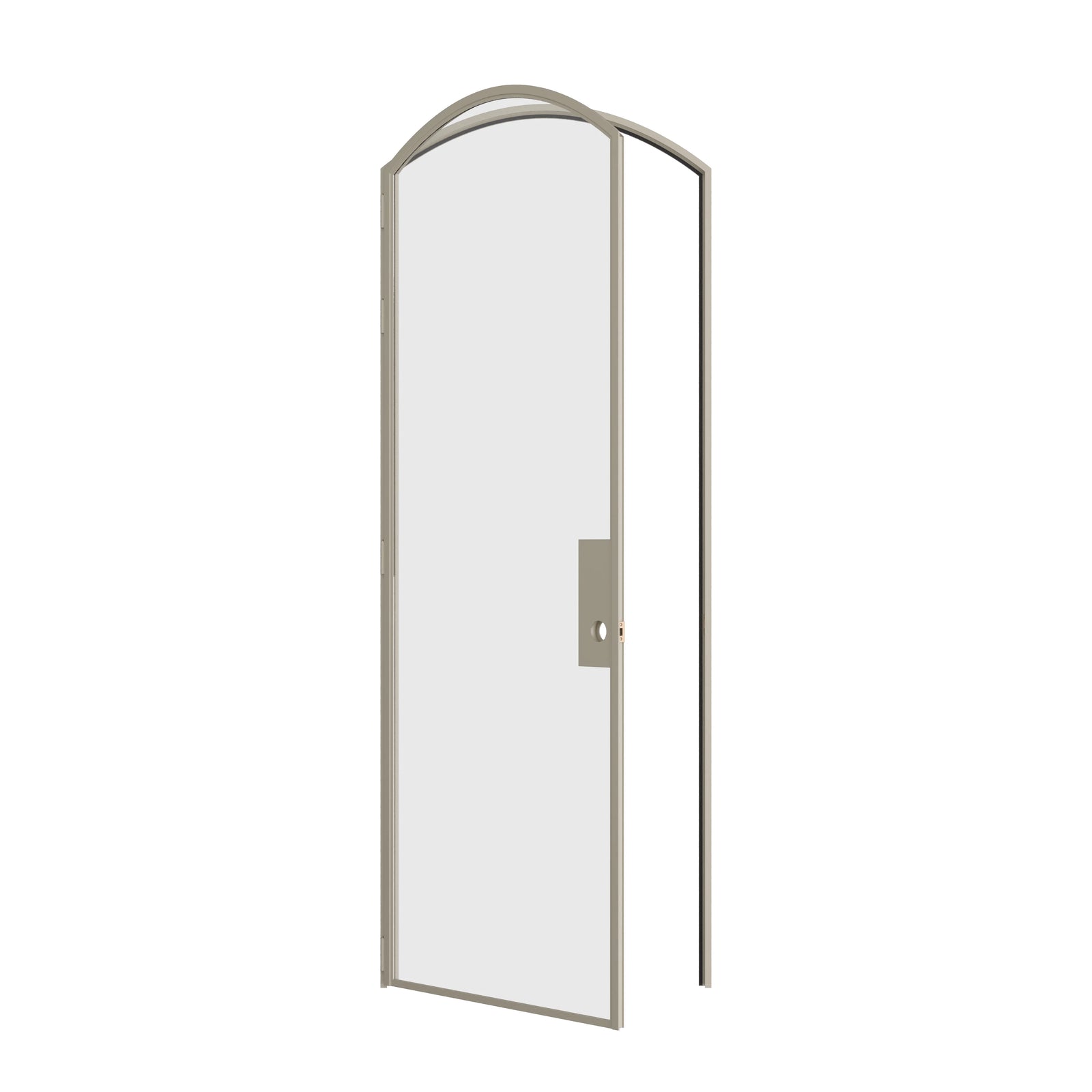 Pinkys Air Lite interior steel door, single, arch, open