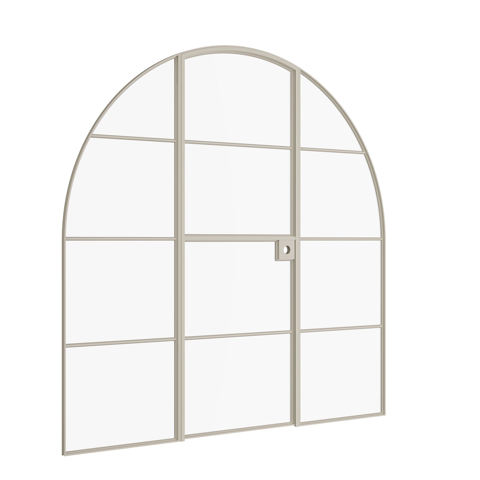 Pinkys Air 4 interior steel door, single, full arch, Dutch, with side windows, closed