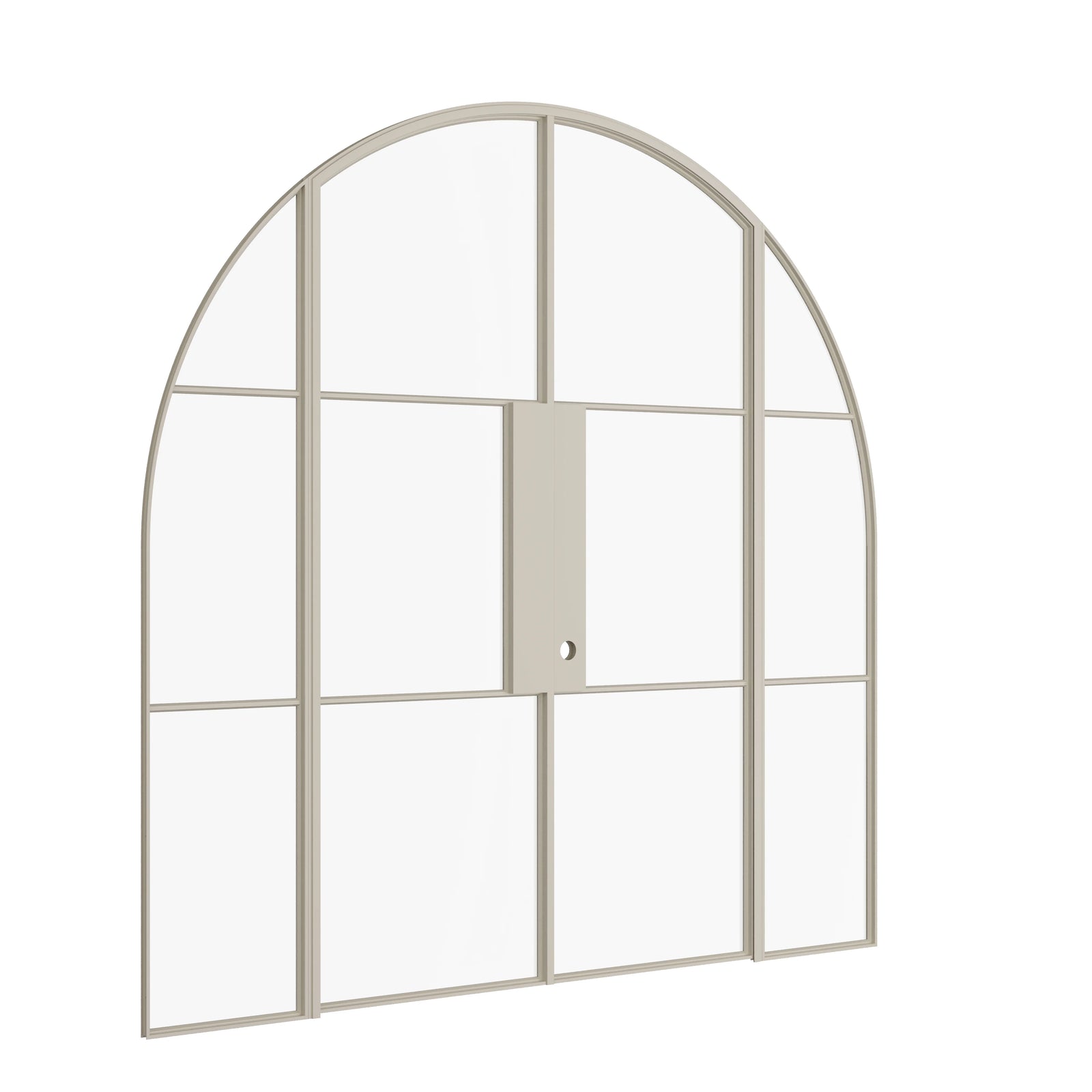 Pinkys Air 4 interior steel door, double, arch, with side windows, closed