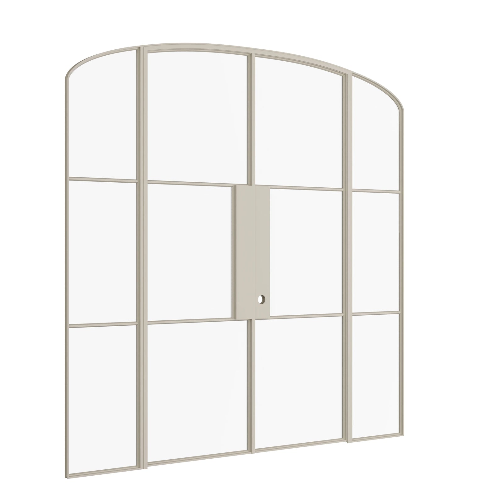 Pinkys Air 4 interior steel door, double, mini arch, with side windows, closed