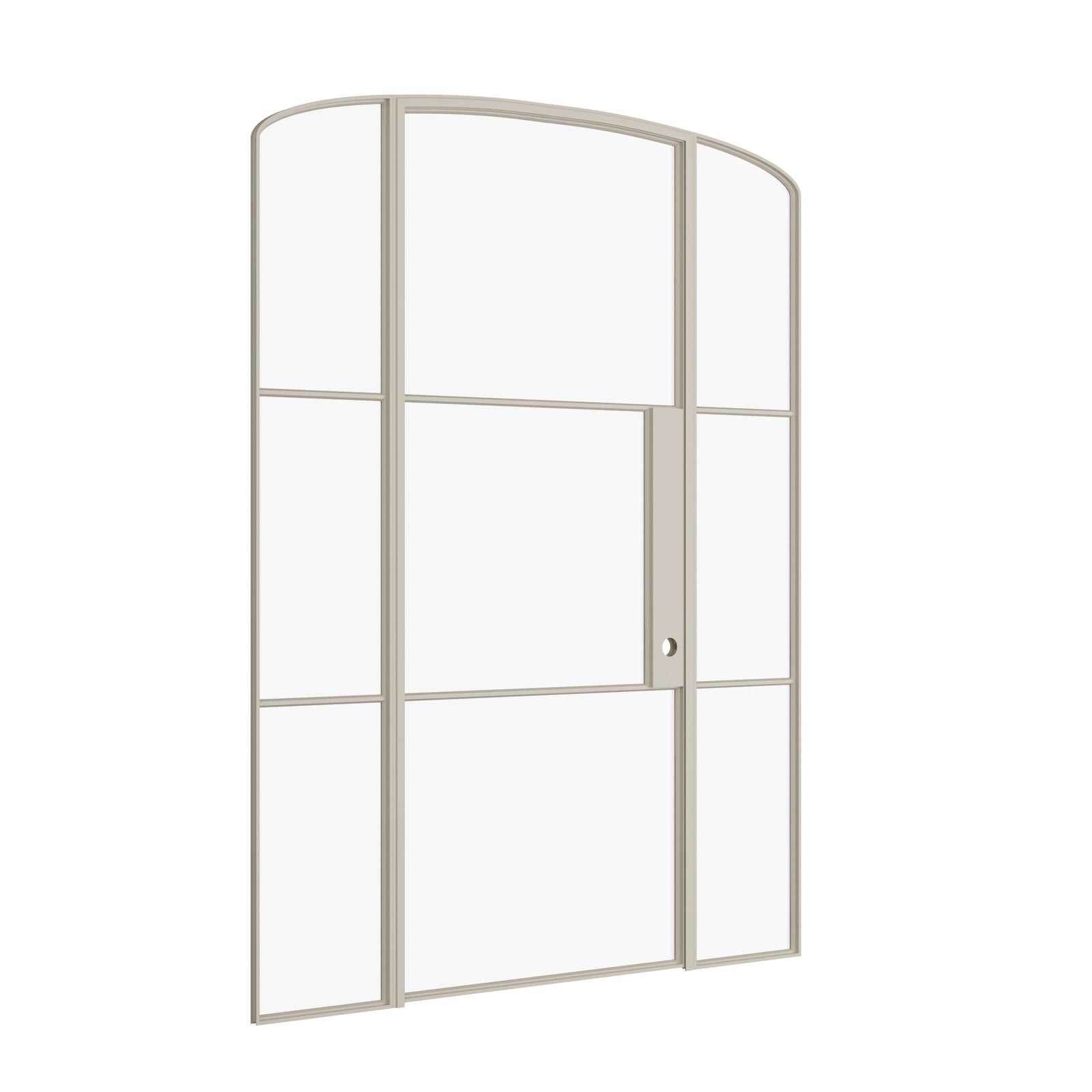 Pinkys Air 4 interior steel door, single, mini arch, with side windows, closed