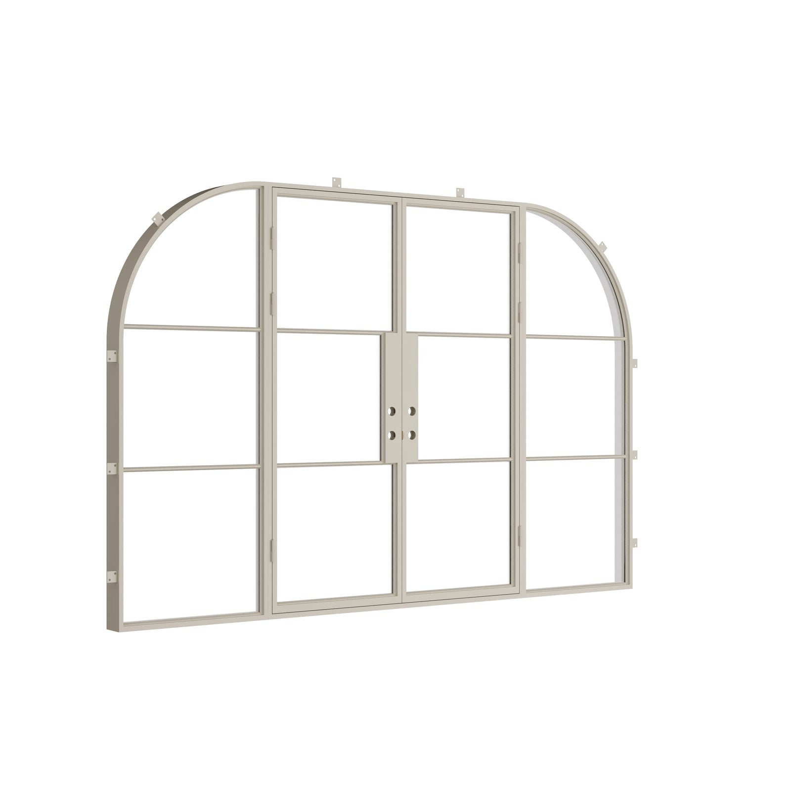 Pinkys Air 4 steel door, double, flat, with side windows, closed