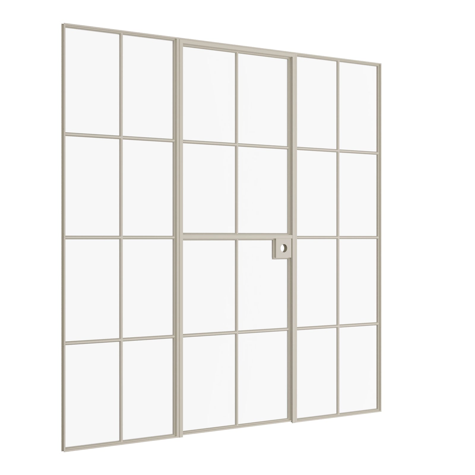 Pinkys Air 5 interior steel door, single, flat, Dutch, with side windows, closed