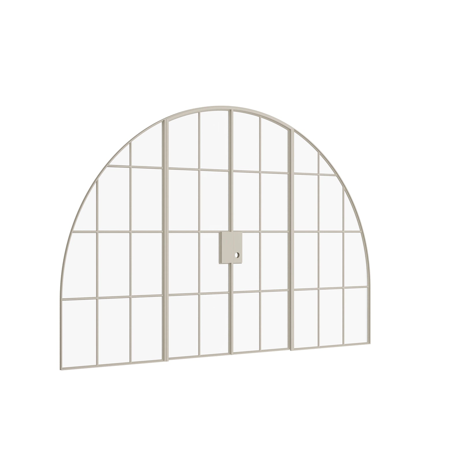 Pinkys Air 5 interior steel door, double, full arch, with side windows, closed