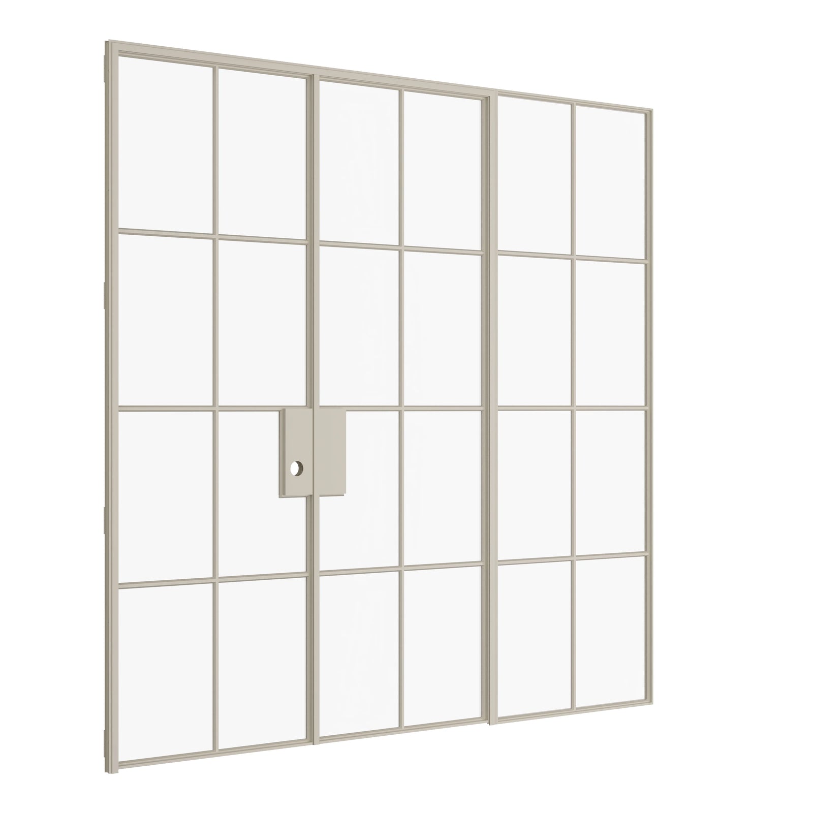 Pinkys Air 5 interior steel door, double, flat, with a left side window, closed