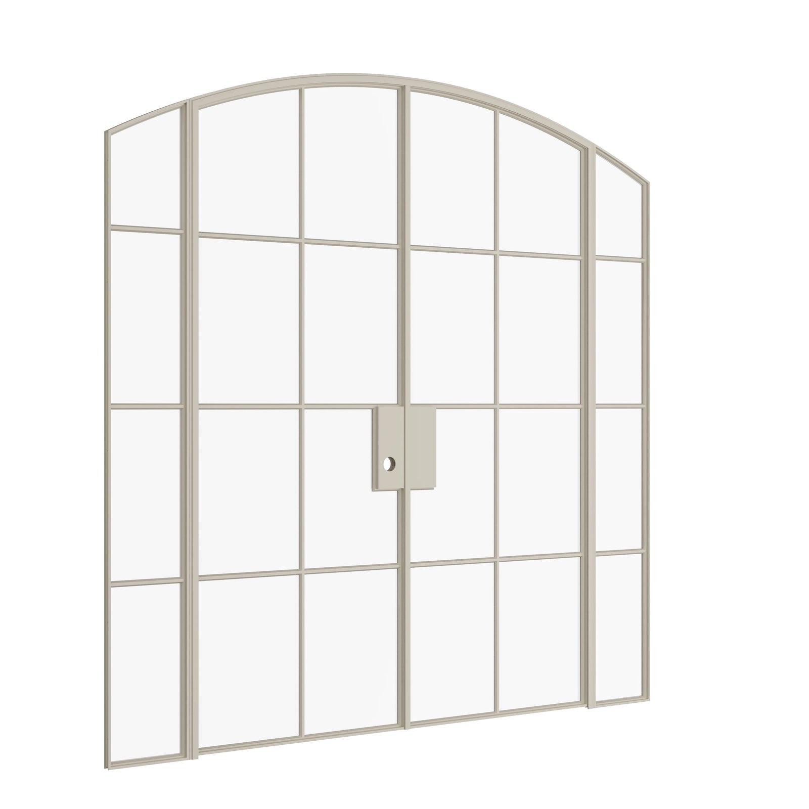Pinkys Air 5 interior steel door, double, arch, with side windows, closed