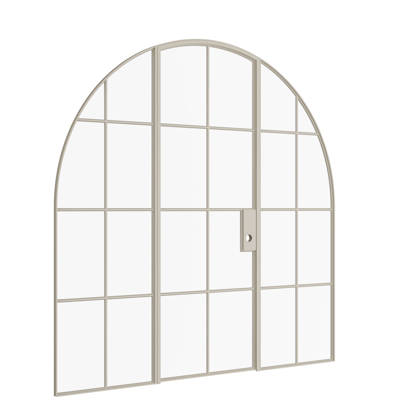 Pinkys Air 5 interior steel door, single, full arch, with side windows, closed