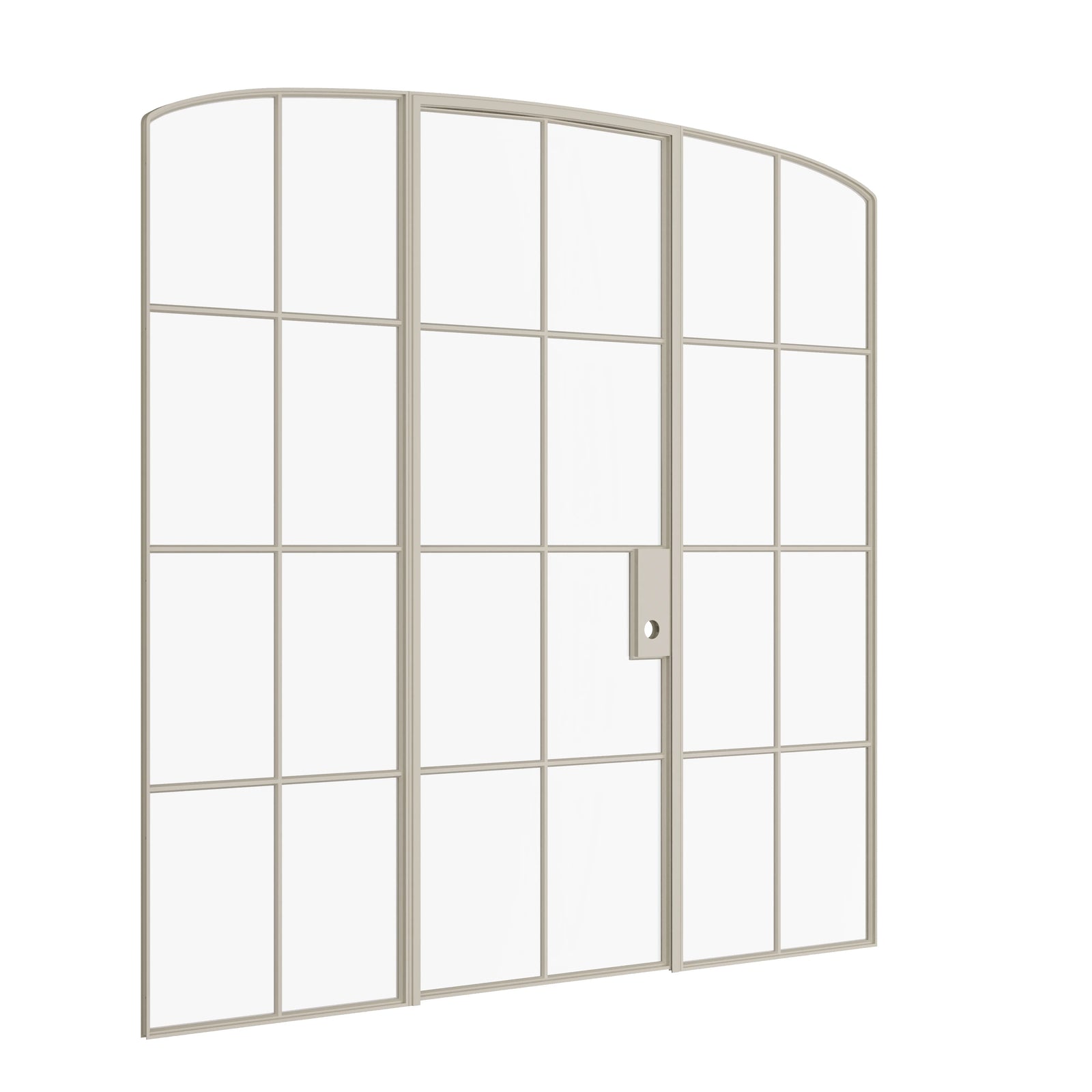 Pinkys Air 5 interior steel door, single, mini arch, with side windows, closed