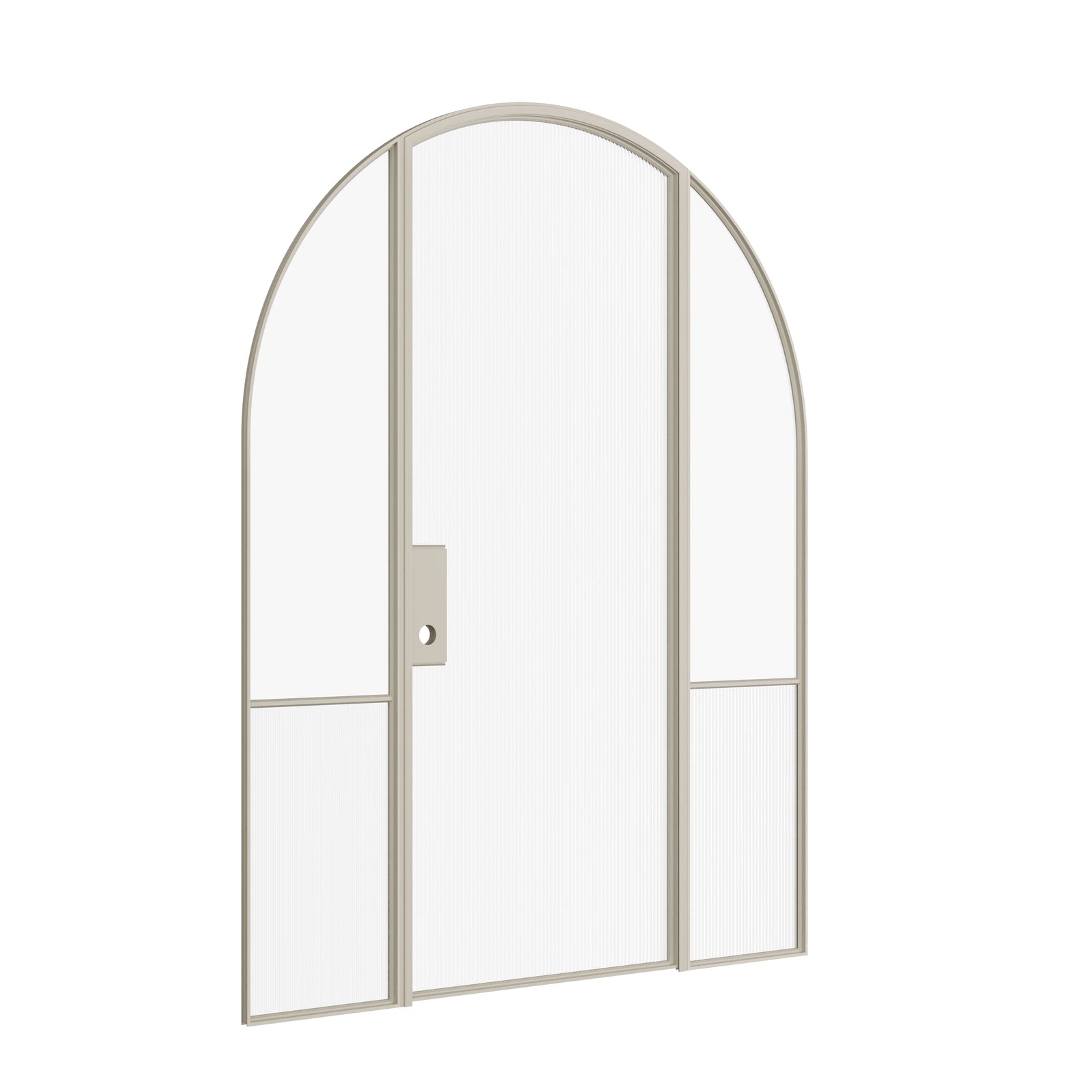 Pinkys Air Grand interior steel door, single, full arch, with side windows, closed
