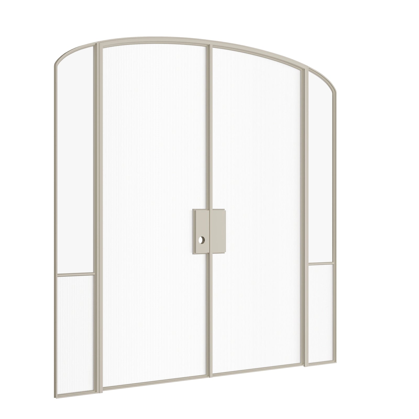 Pinkys Air Grand interior steel door, double, mini arch, with side windows, closed