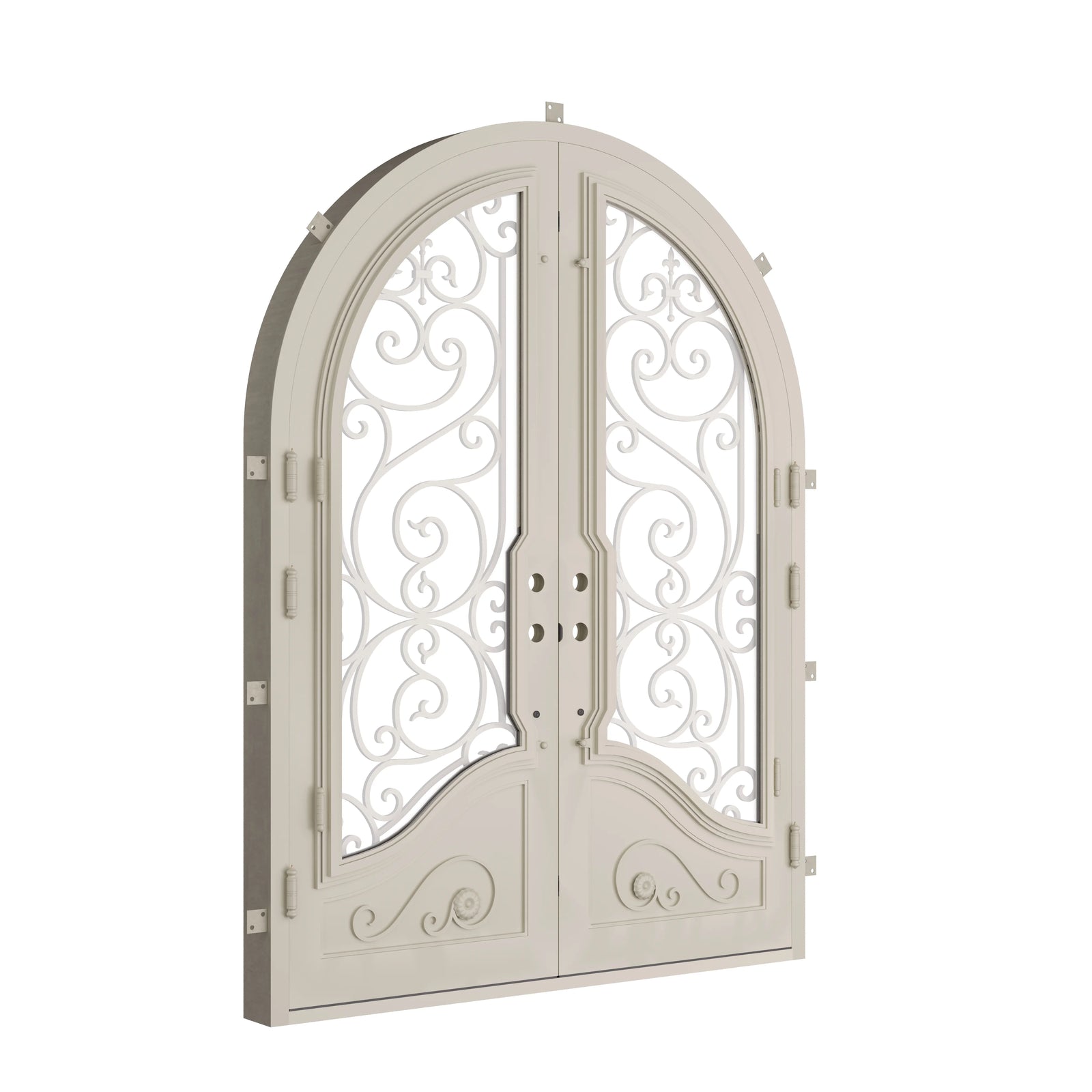 Pinkys Beverly steel door, double, full arch, closed