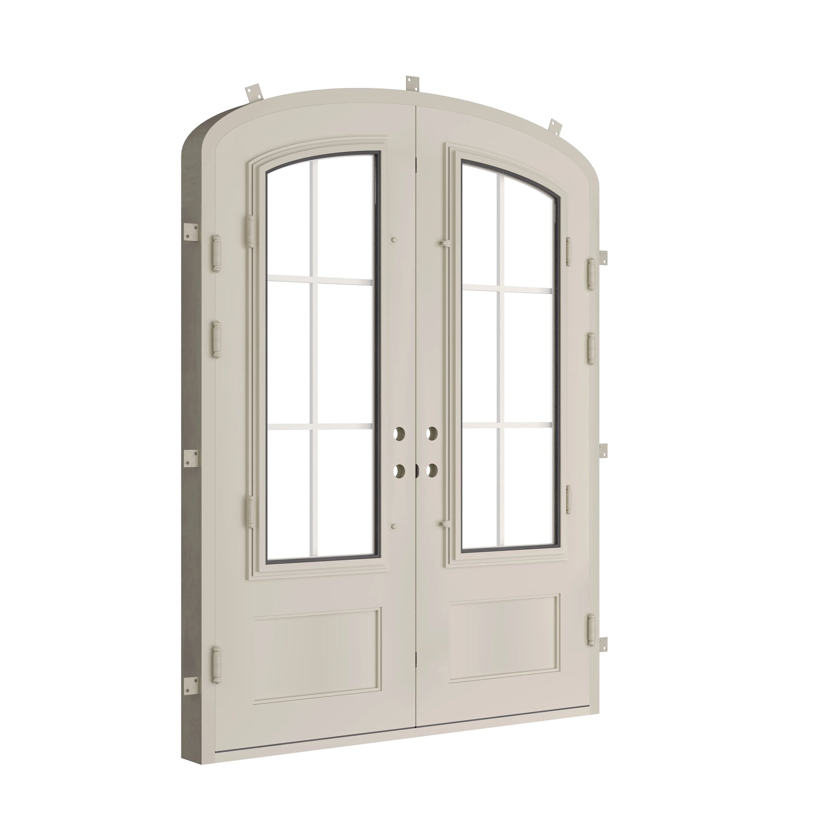 Pinkys Bristol steel door, double, mini arch, closed