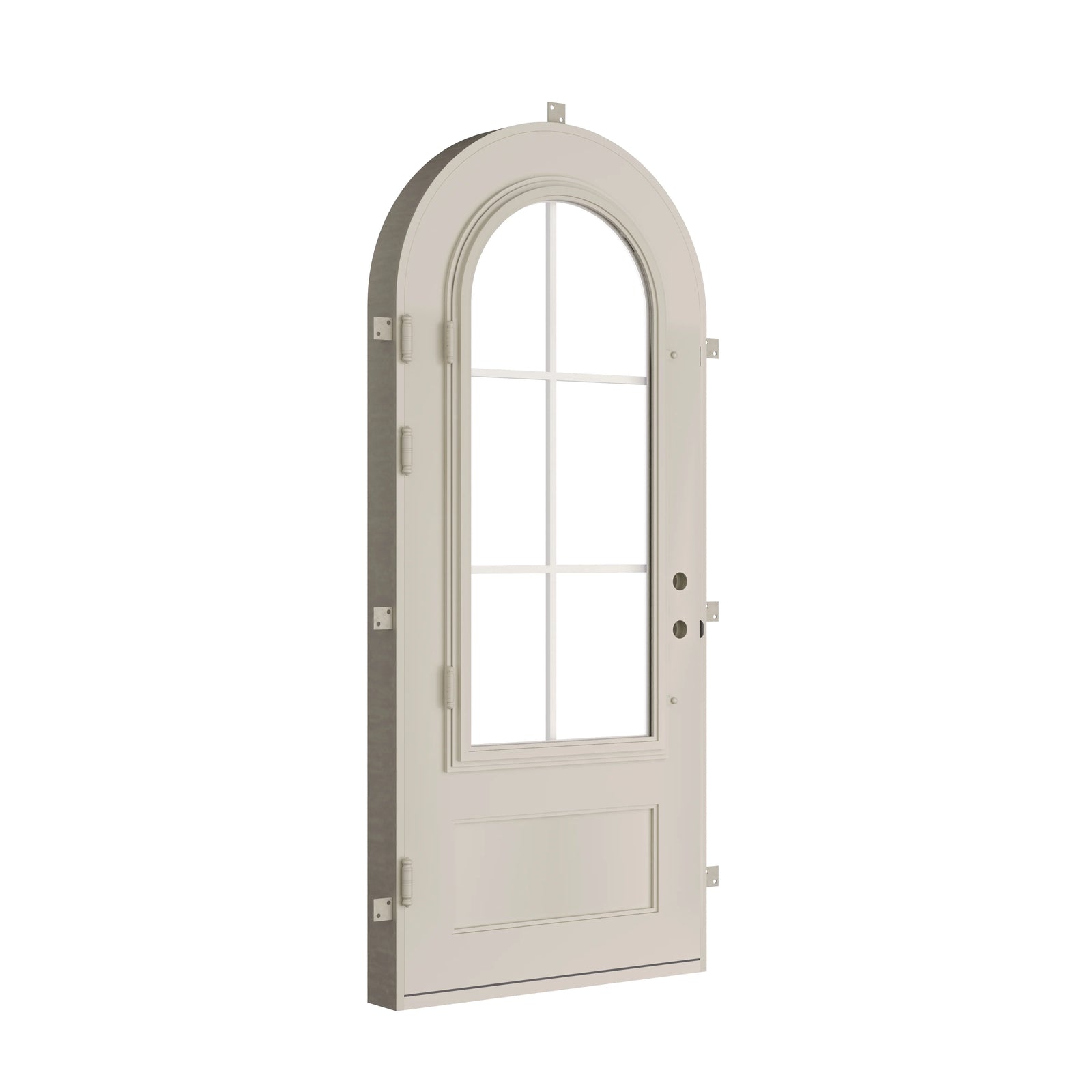 Pinkys Bristol steel door, single, full arch, closed
