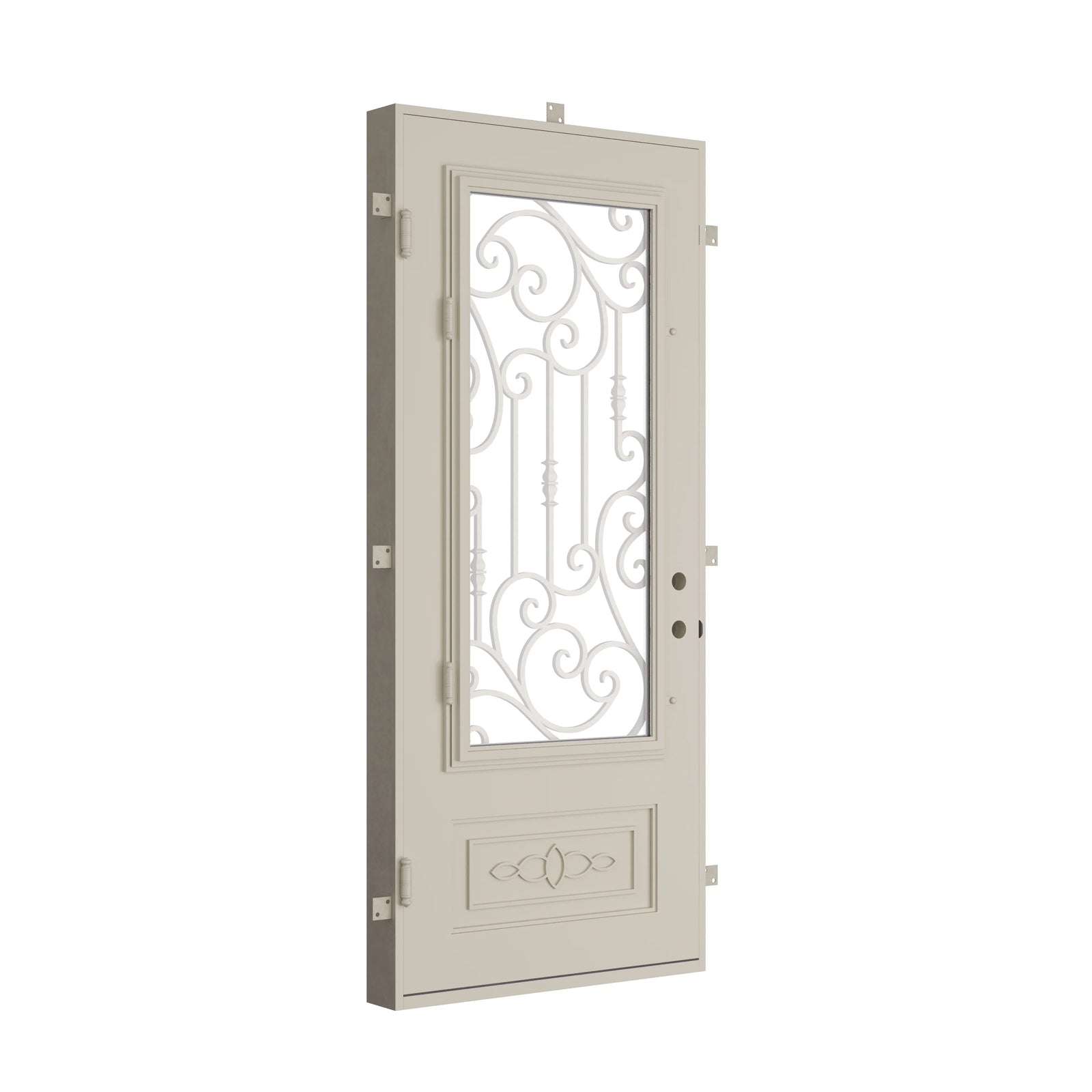 Pinkys Golden Gate steel door, single, flat, closed