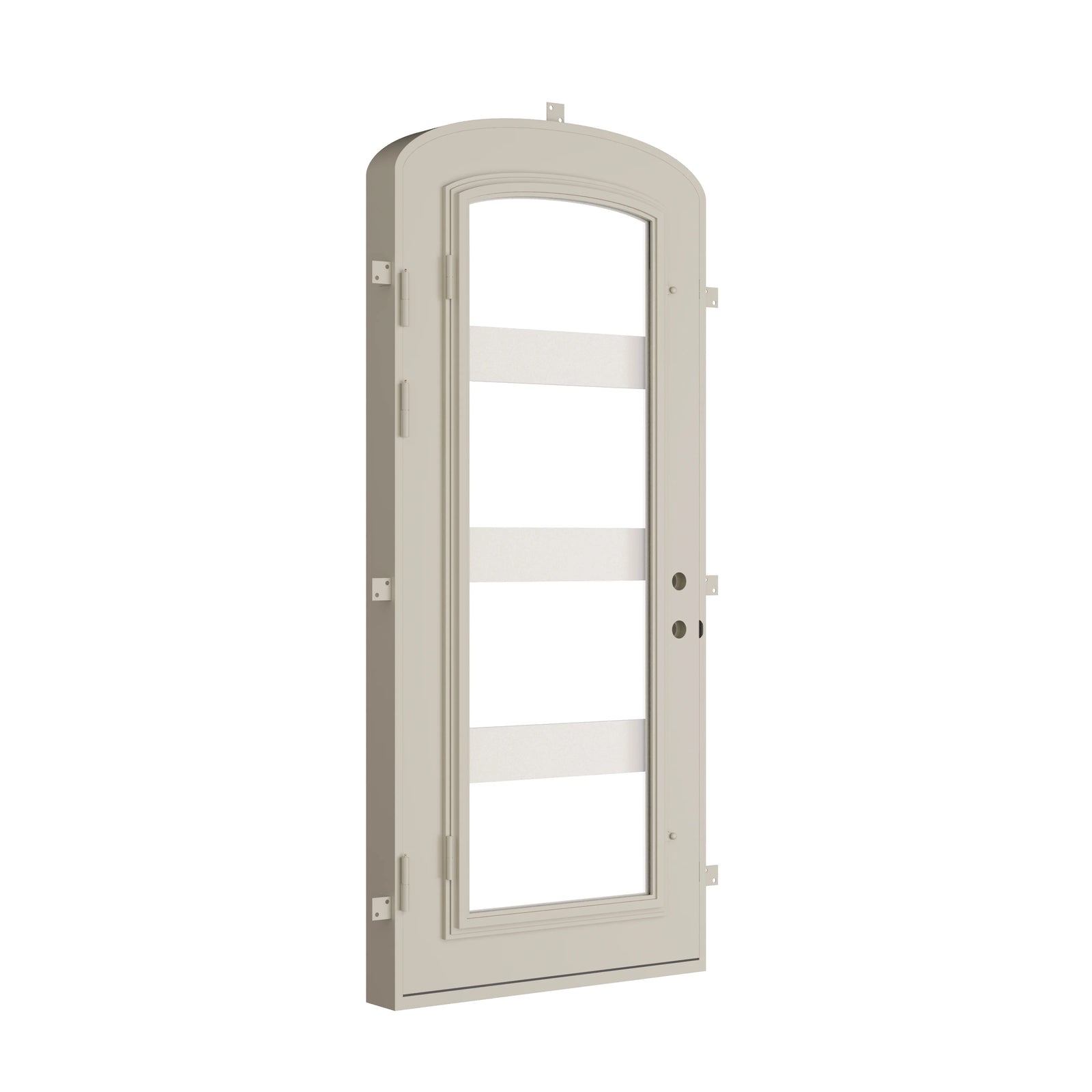Pinkys Knox steel door, single, arch, closed