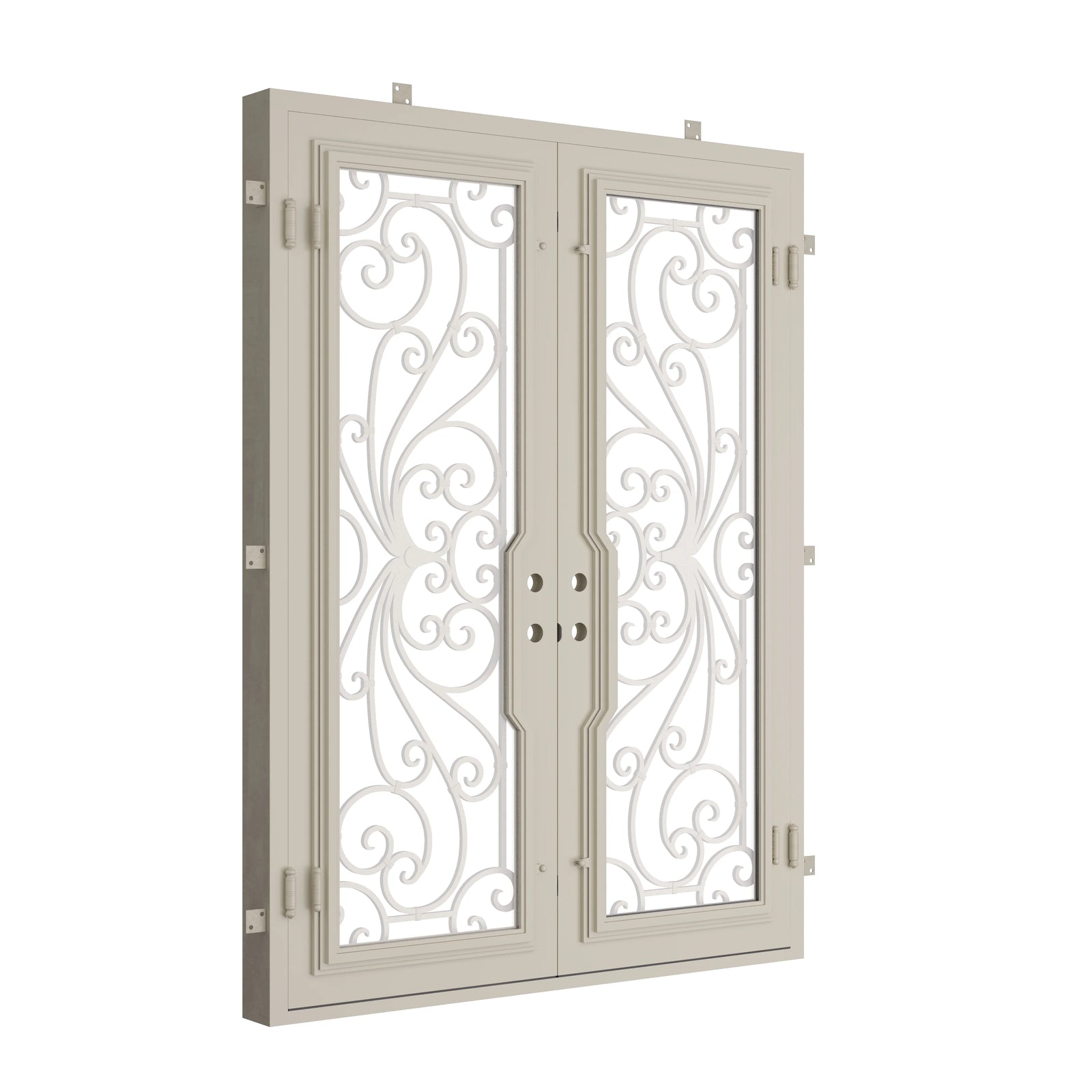 Pinkys Miracle steel door, double, flat, closed