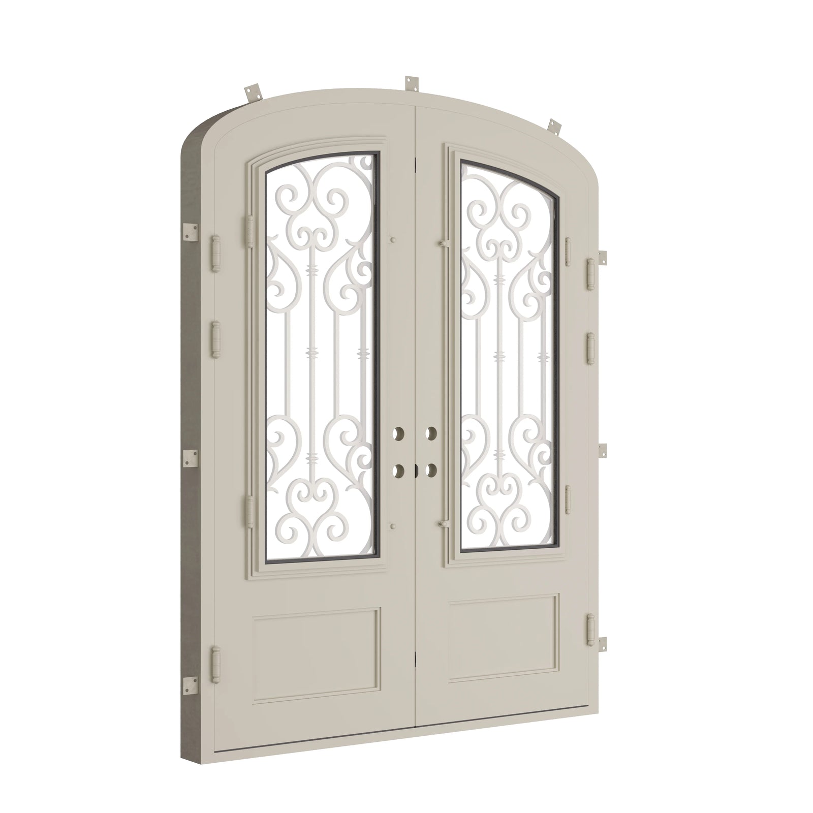 Pinkys New York steel door, double, mini arch, closed