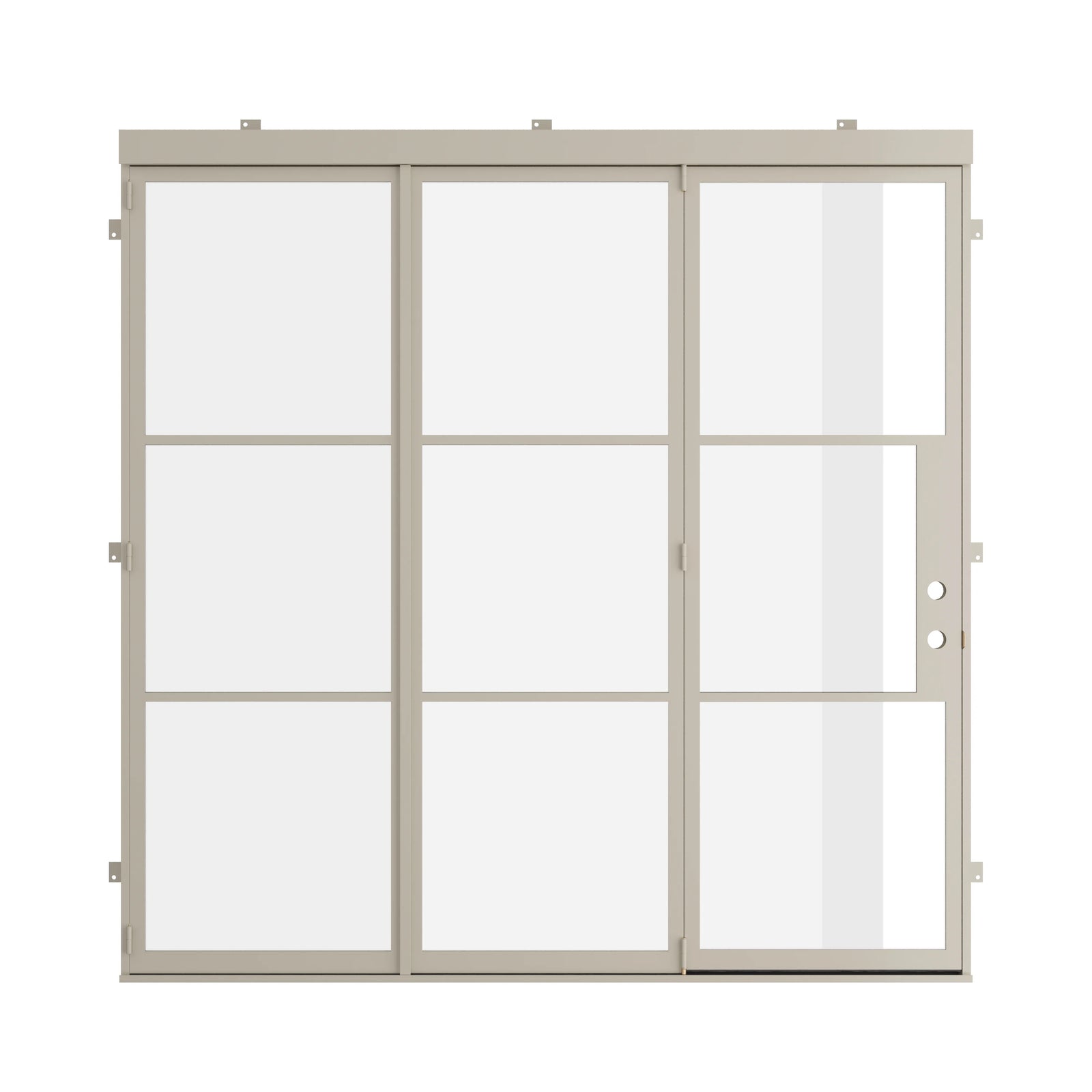 Pinkys Air 4 steel door, bifold, closed