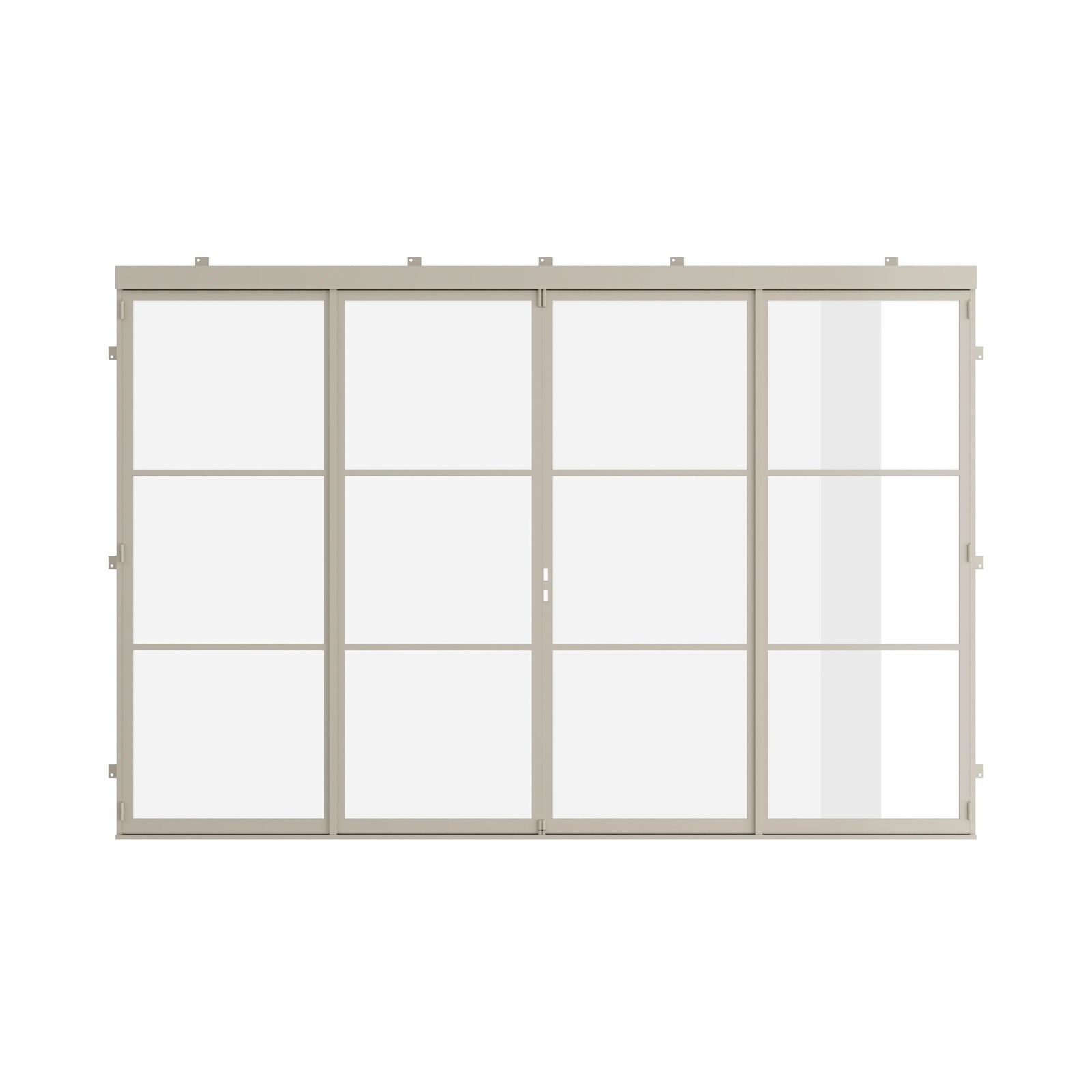 Pinkys Air 4 steel door, bifold, center-split, closed